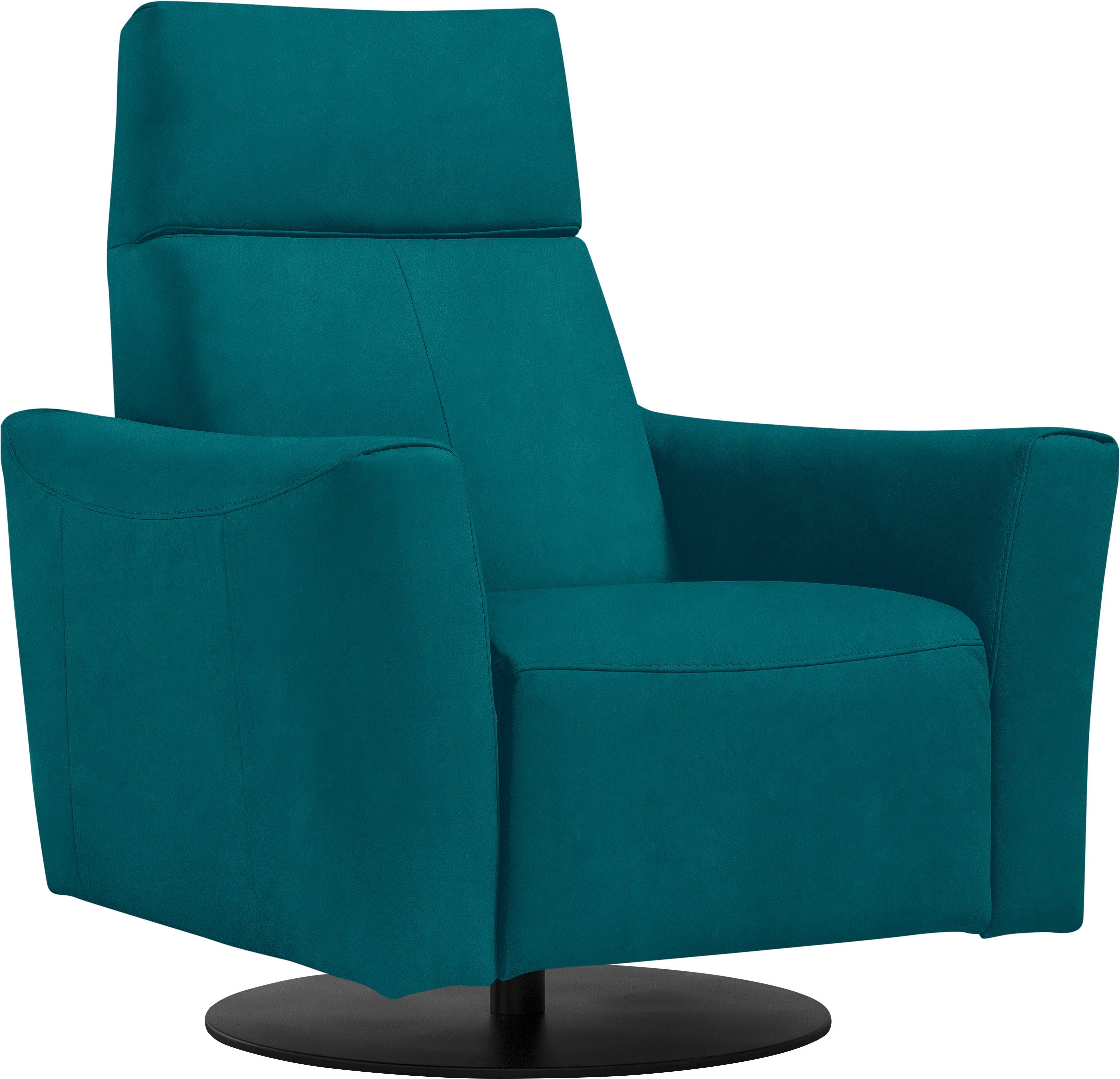 Egoitaliano Sessel Blues Designsessel, Loungesessel, Breite 84cm, bequem und elegant, drehbar, inkl. manuelle Relaxfunktion durch Push-Back-Mechanismus