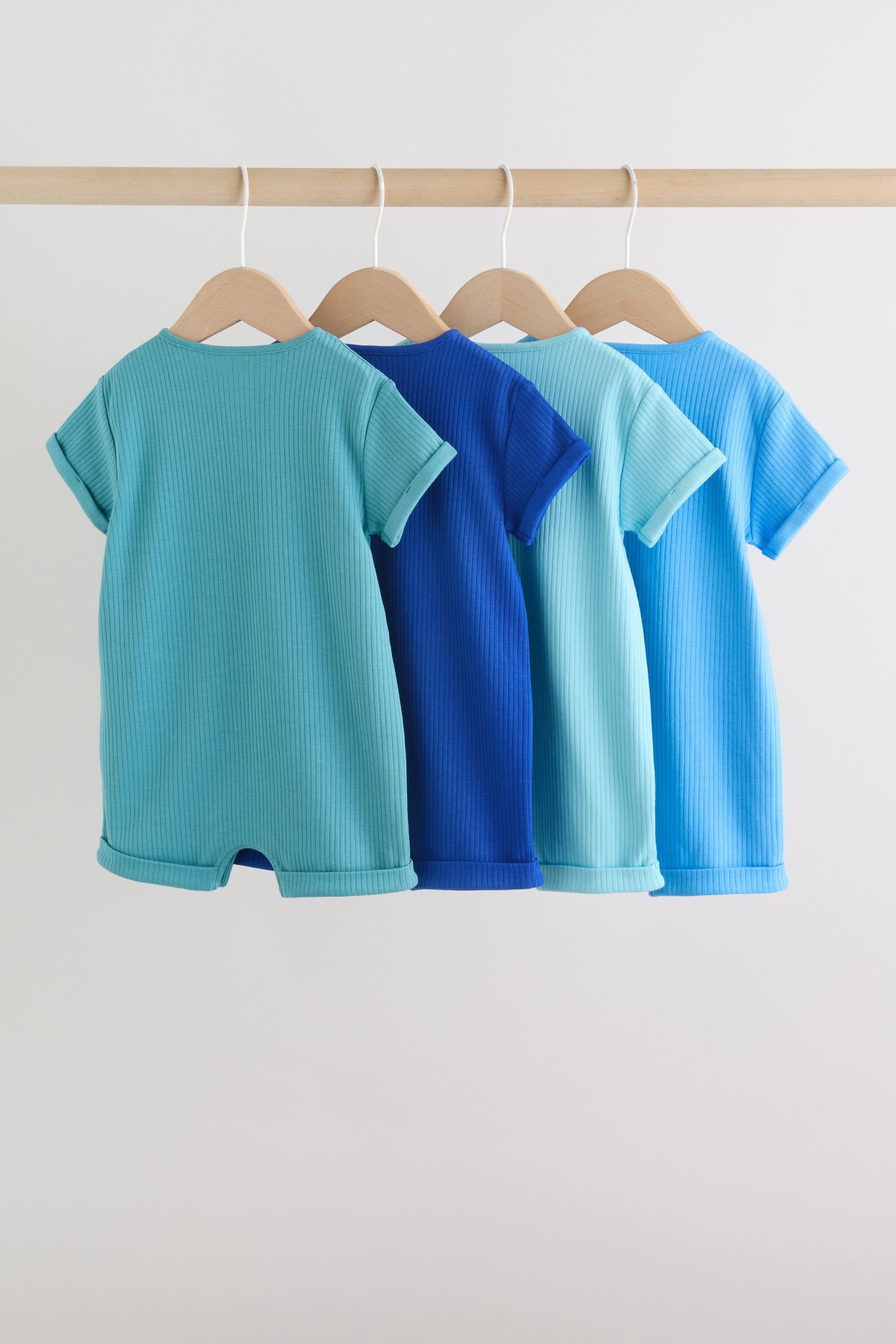 Next Strampler Baby Strampler mit geknöpftem Stehkragen, 4er-Pack (4-tlg)