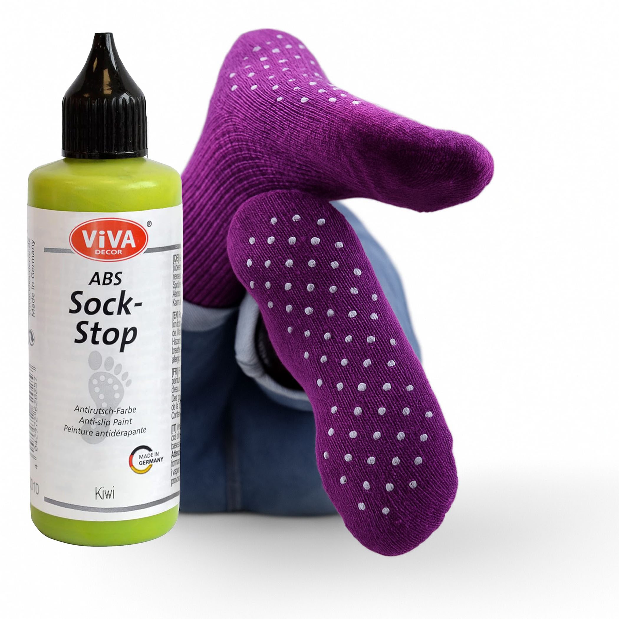 ABS-Socken ViVA DECOR ABS Sock-Stop 82ml, Kiwi
