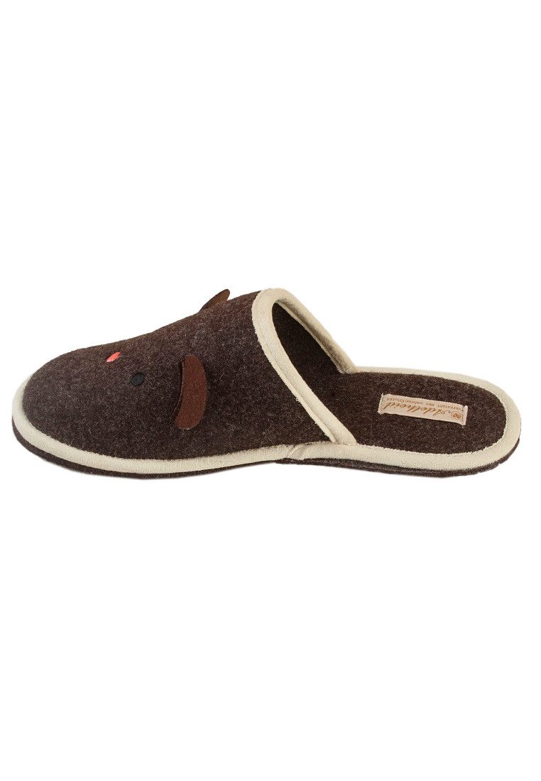 ADELHEID Teddy Filzpantoffeln Pantoffel