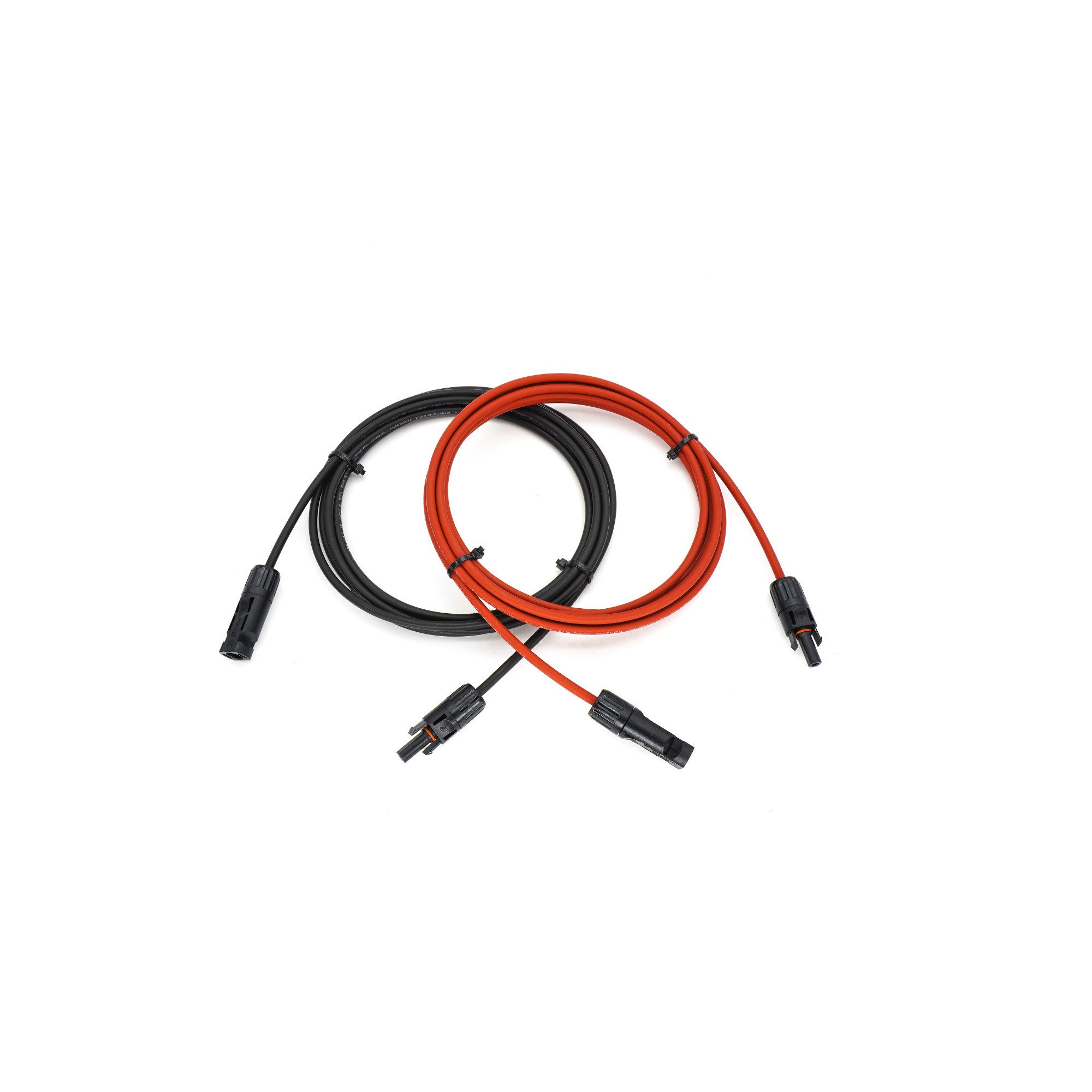 SolarMars Solarkabel Verlängerung Modulkabel, mit MC4 Stecker, H1Z2Z2-K Solarmodul PV Kabel 4mm²/6mm (300 cm), Rot+Schwarz