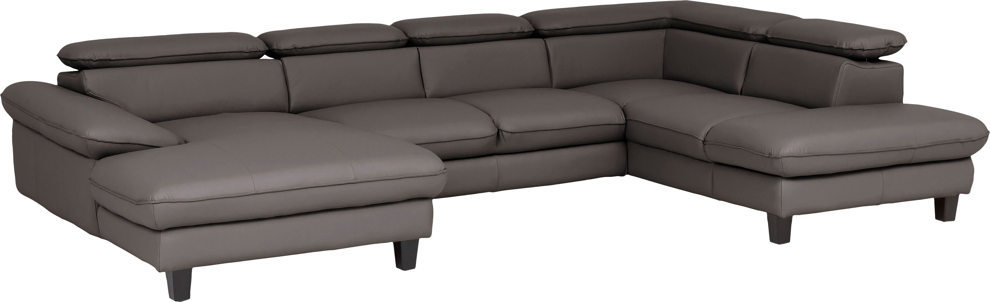 Home affaire Wohnlandschaft Pilot U-Form, mit Kopfteilverstellung, wahlweise mit Bettfunktion & Bettkasten