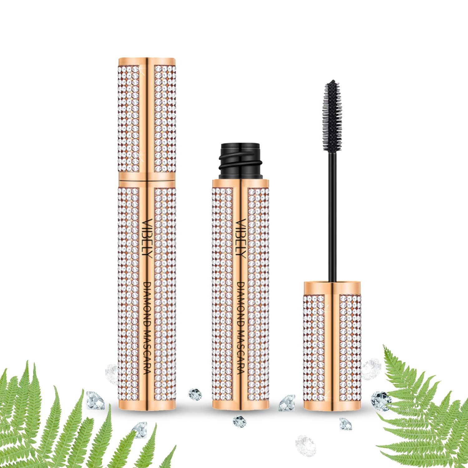 Mascara 4D Extreme Wasserfeste Volumen Wimperntusche Schwarz Silikon Bürste