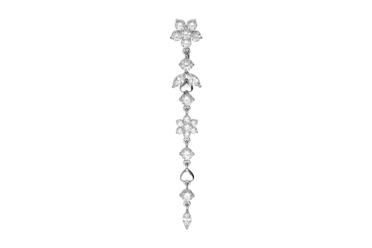 Bauchnabelpiercing Chirurgenstahl Bananabell BLUMENRANKE