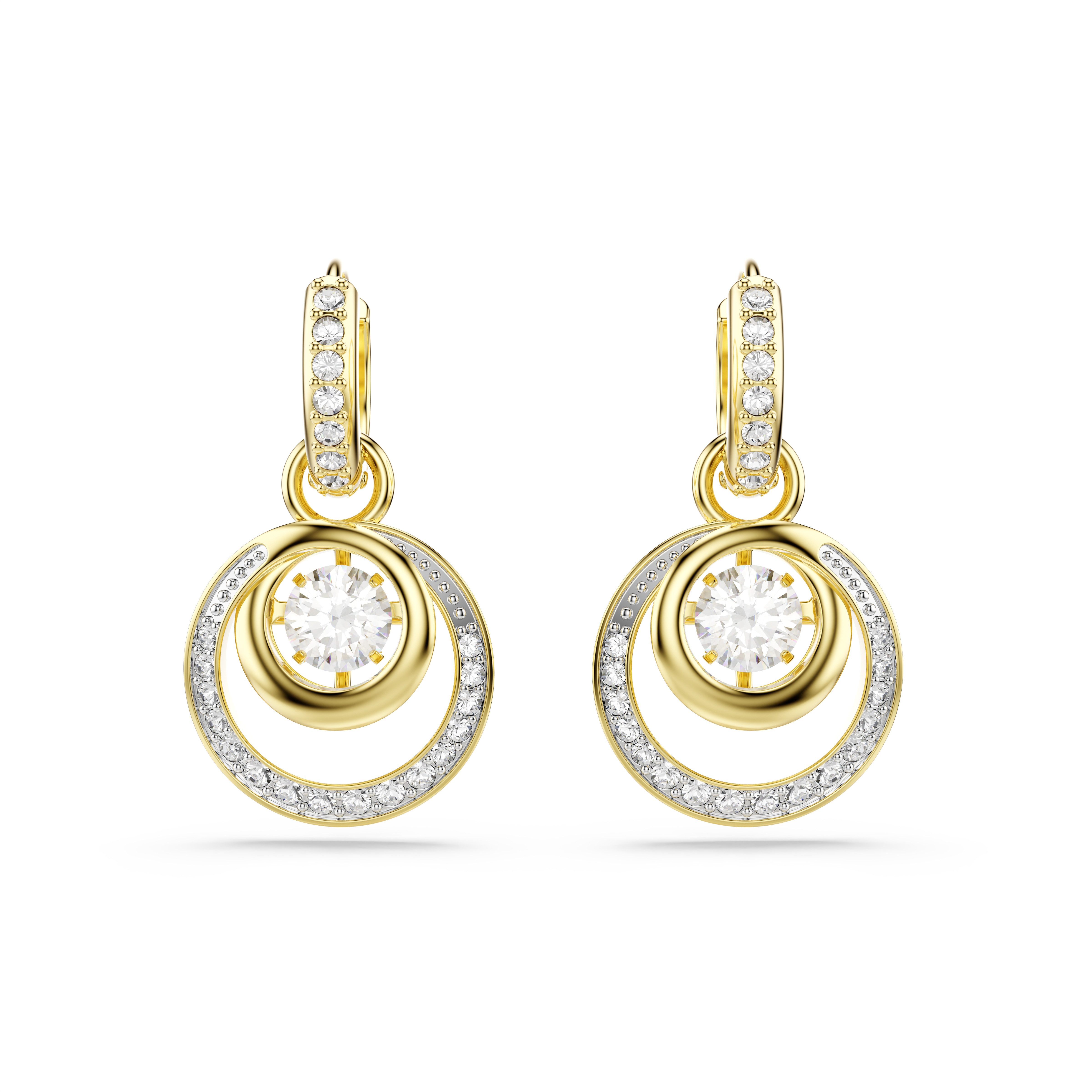 Swarovski Paar Ohrhänger Schmuck Geschenk Hyperbola Ohrringe, mit Swarovski® Kristall - Einhänger abnehmbar