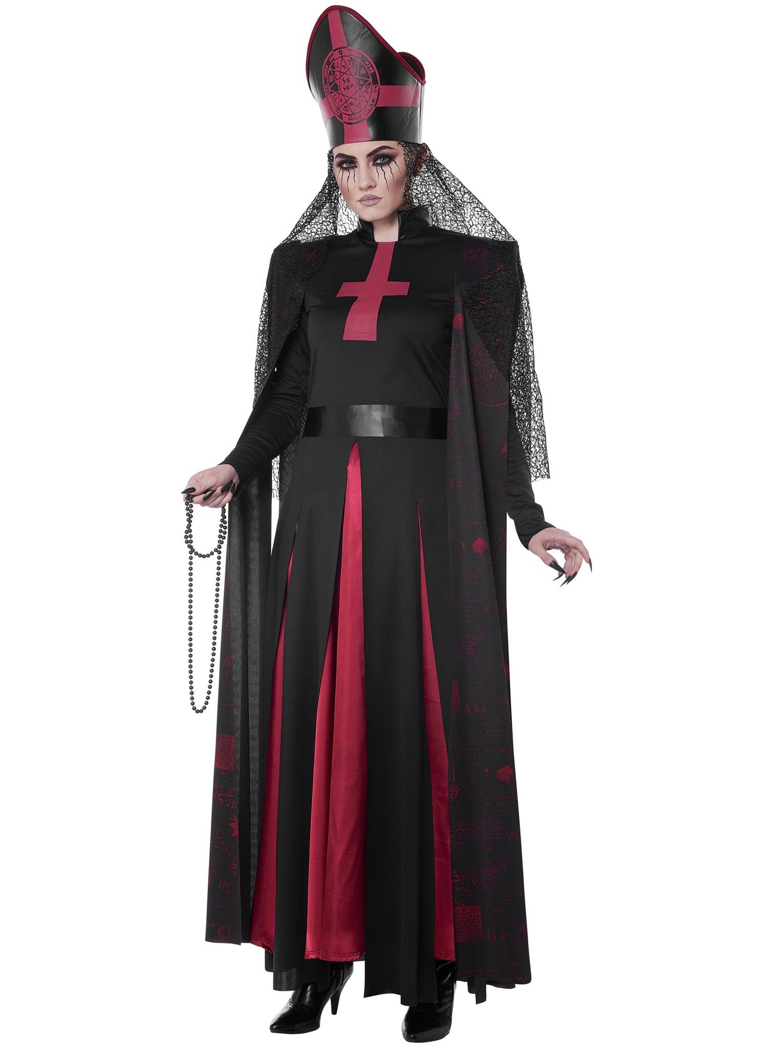 Metamorph Teufel-Kostüm Teufelspriesterin Kostüm, Eine Hohepriesterin für satanistische Zirkel