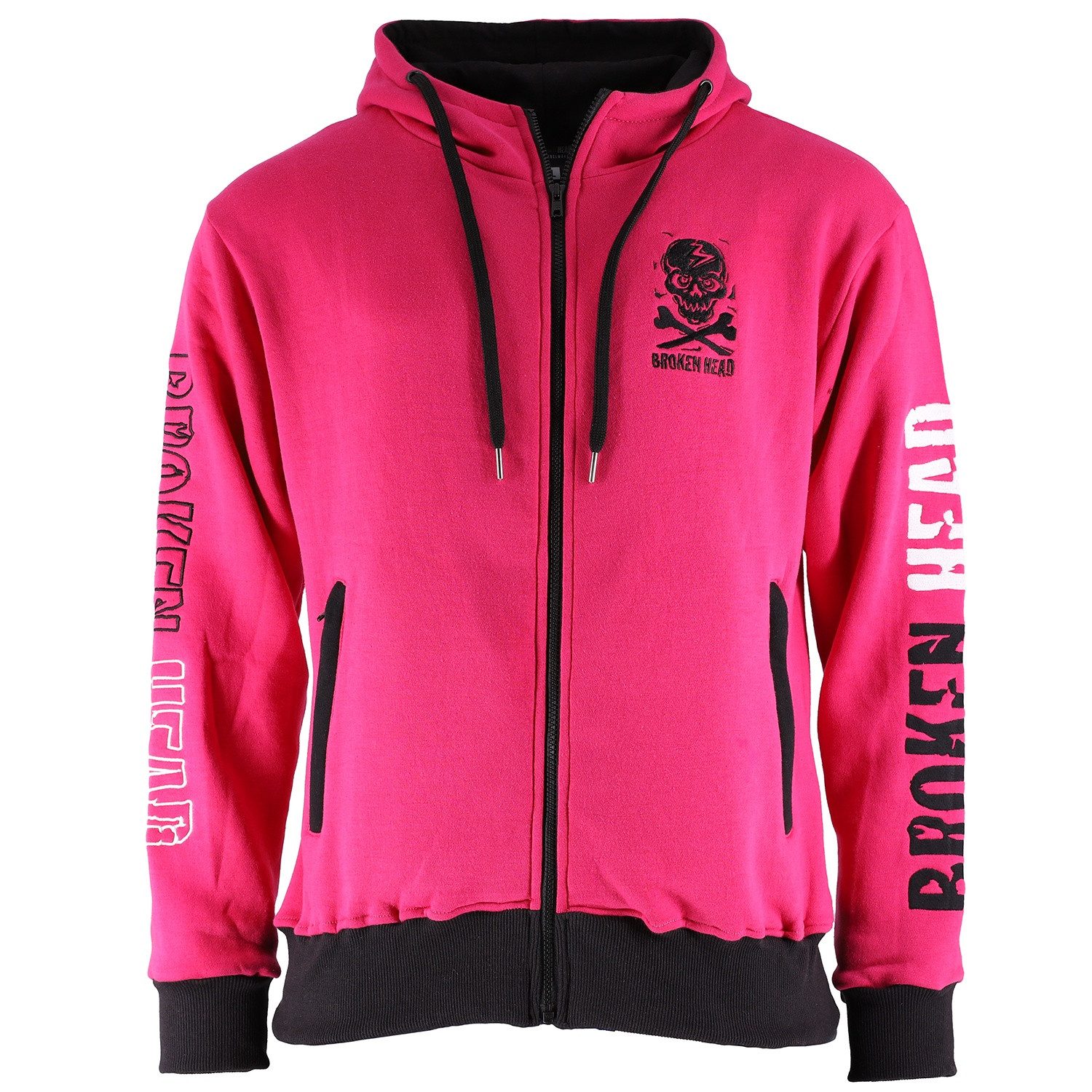 Broken Head Hoodie Hoodie Color Edition Pink Leuchtende Farben