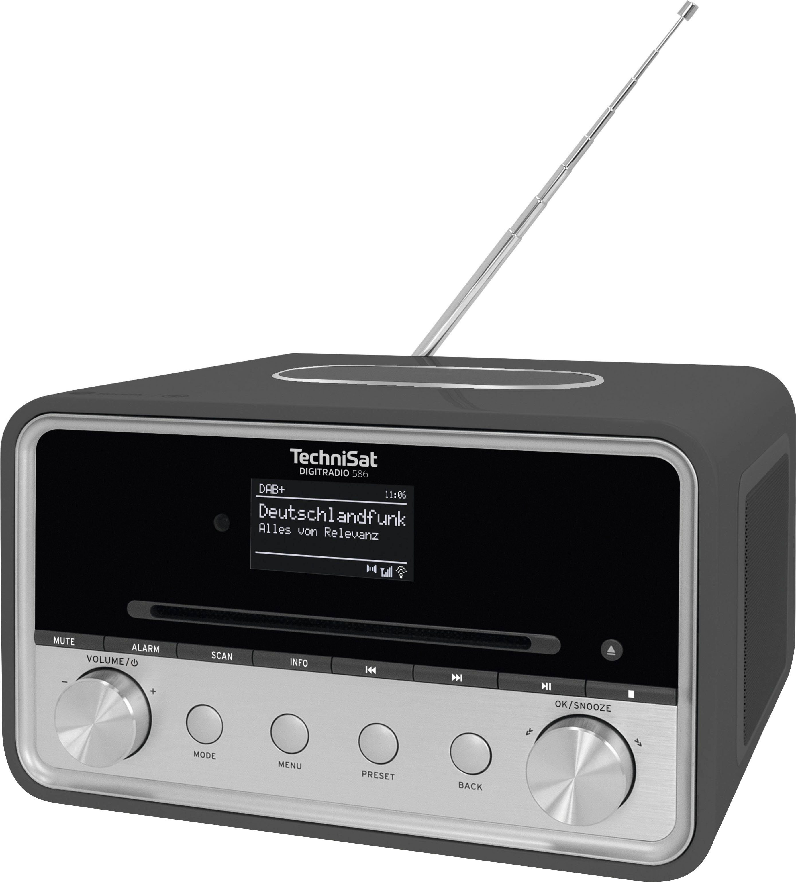 mit RDS, Radio TechniSat (Digitalradio Anthrazit W) (DAB), Internetradio, 586 DIGITRADIO UKW 20