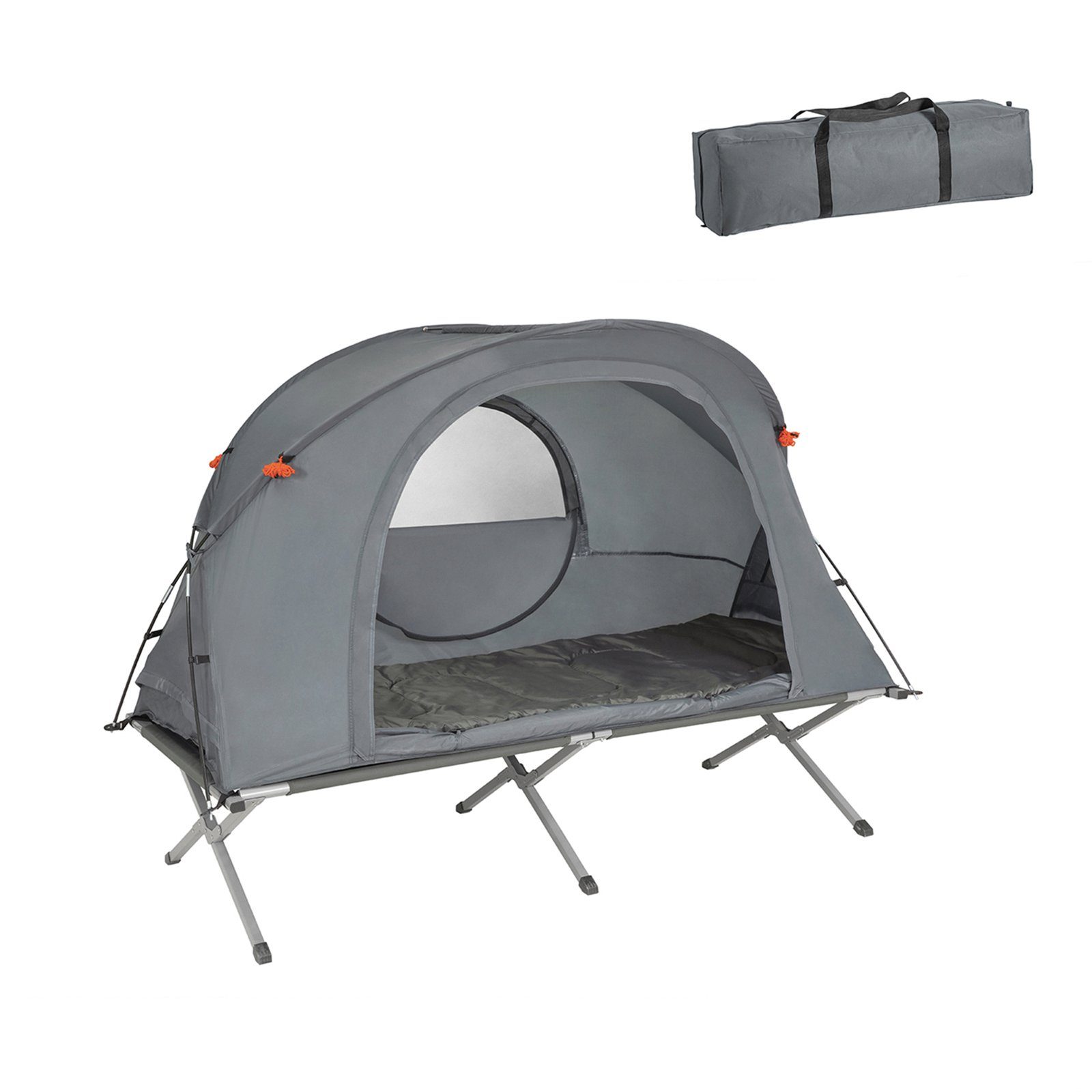 SoBuy Feldbett »OGS60« mit Zelt 4in1-Zelt mit Campingliege Schlafsack  Wurfzelt Matratze