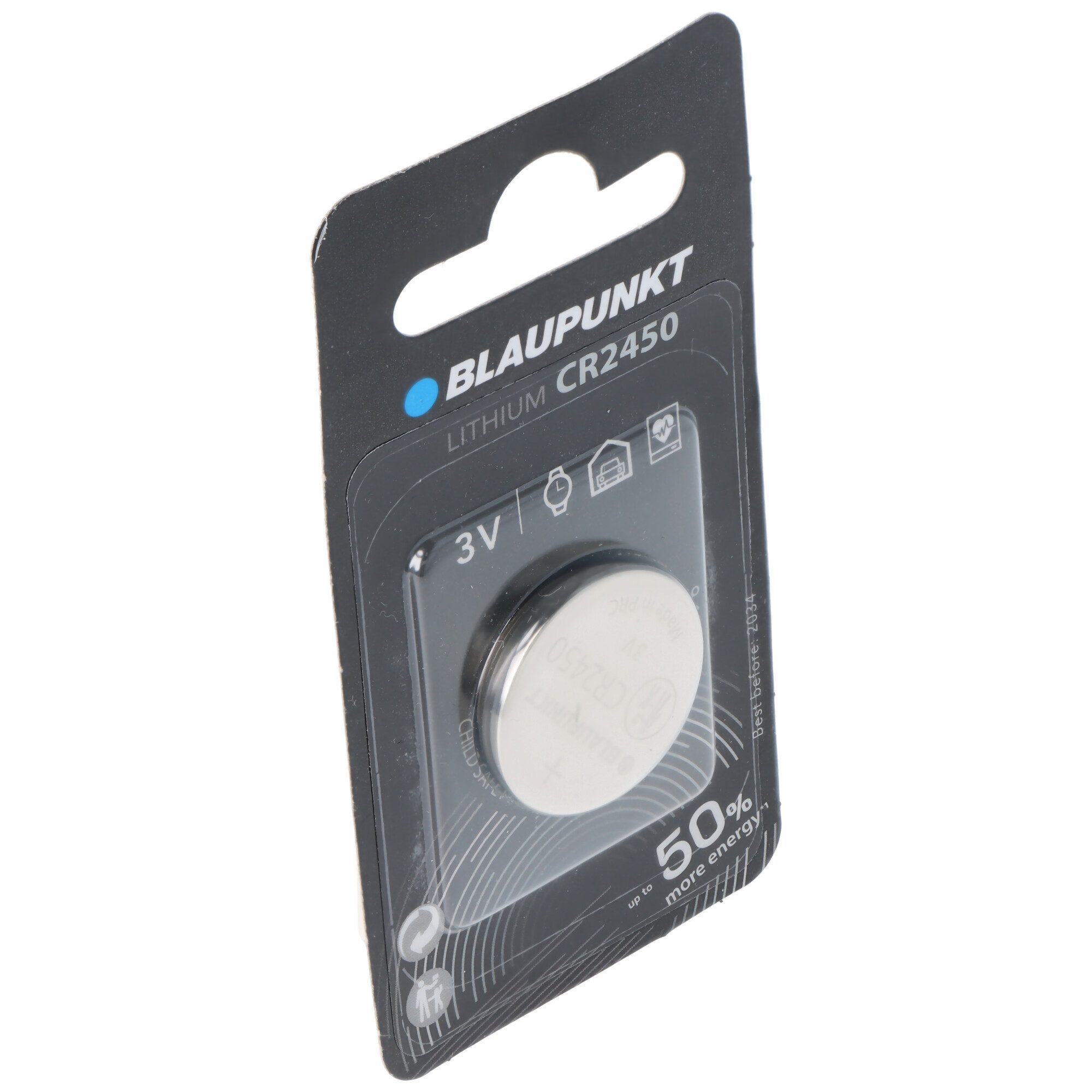 Blaupunkt Blaupunkt CR2450 Lithium Batterie 3V Batterie, (3,0 V)