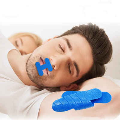 Coonoor Schnarchstopper 30 Stück H-Form Mundpflaster Mundband zum Schlafen, 30-tlg., Schnarchen Verhindern,Schnarchhilfen für Männer und Frauen