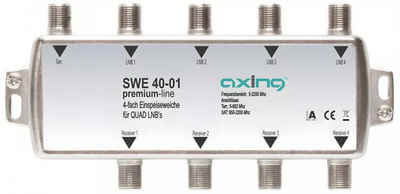 axing Verteiler Axing SWE 40-01 4-fach Einspeiseweiche für Quad-LNBs
