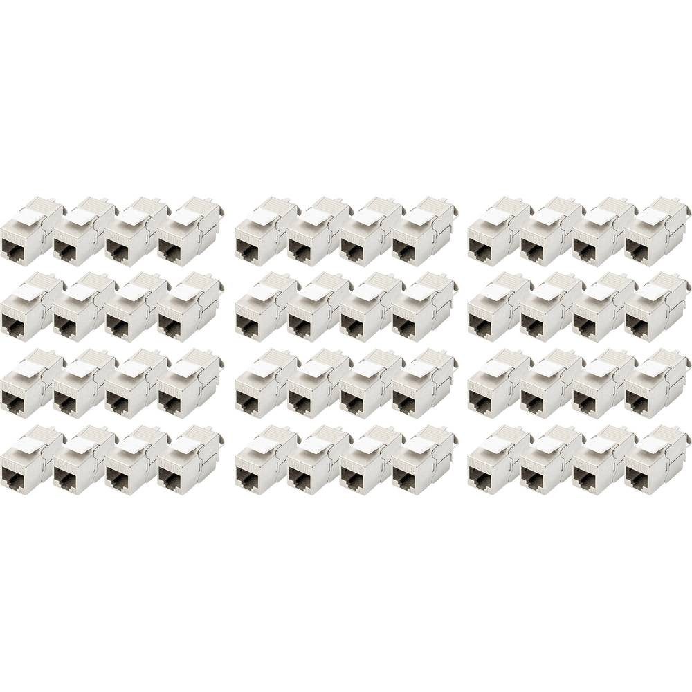 Digitus CAT 6A Keystone Modul, geschirmt, werkzeugfreier DN-93615-48 Netzwerk-Adapter