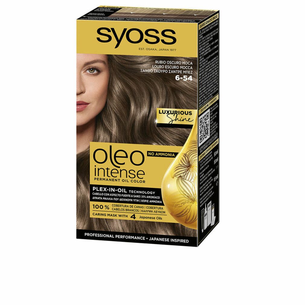 Syoss Haarpflege-Set OLEO INTENSE ammoniakfreies Färbemittel #6-54 dunkel mokkablond