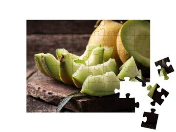 puzzleYOU Puzzle Melonenscheiben, 48 Puzzleteile, puzzleYOU-Kollektionen Obst, Essen und Trinken