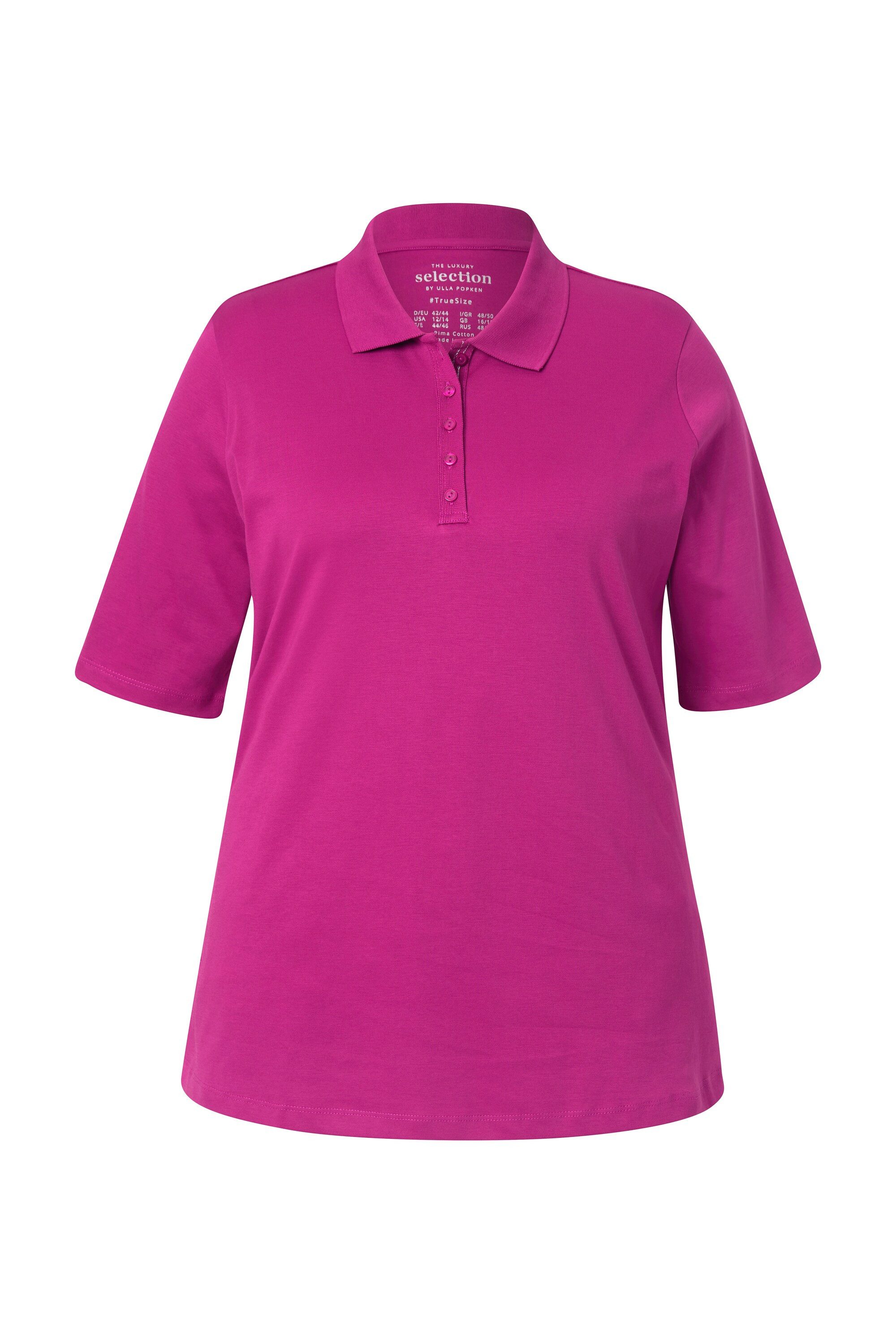 Ulla Popken Poloshirt Poloshirt Classic PimaCotton günstig online kaufen