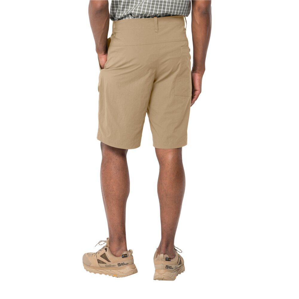 Jack Wolfskin Trekkinghose Alltags-Wanderhose Desert Shorts (atmungsaktiv, schnelltrocknend) kurz