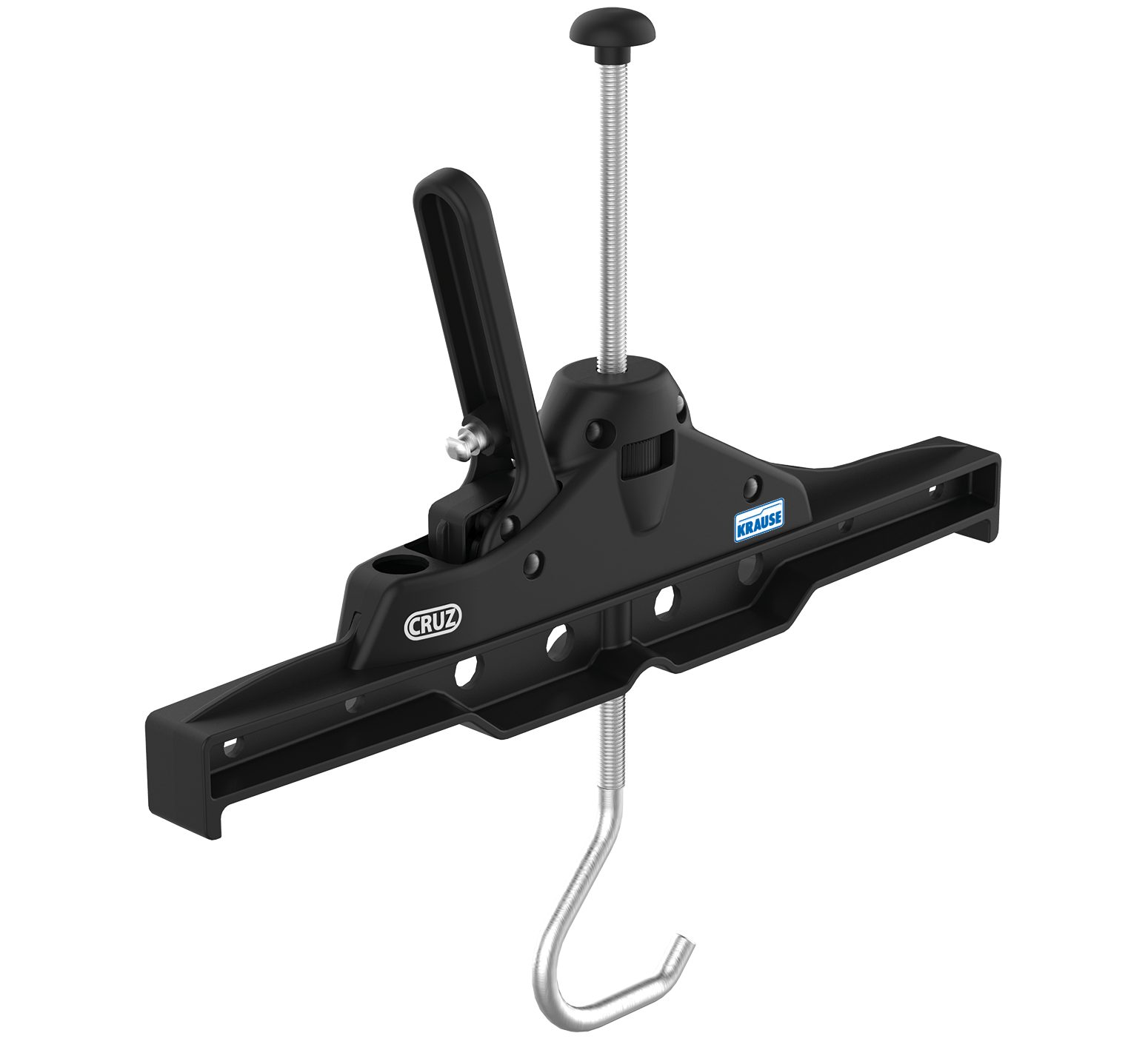 KRAUSE Kfz-Sicherungshalter »MONTO + STABILO« Leitersicherungs-Set für Dachträger, (4-St., Zwei Leitersicherungen und zwei Schlösser)