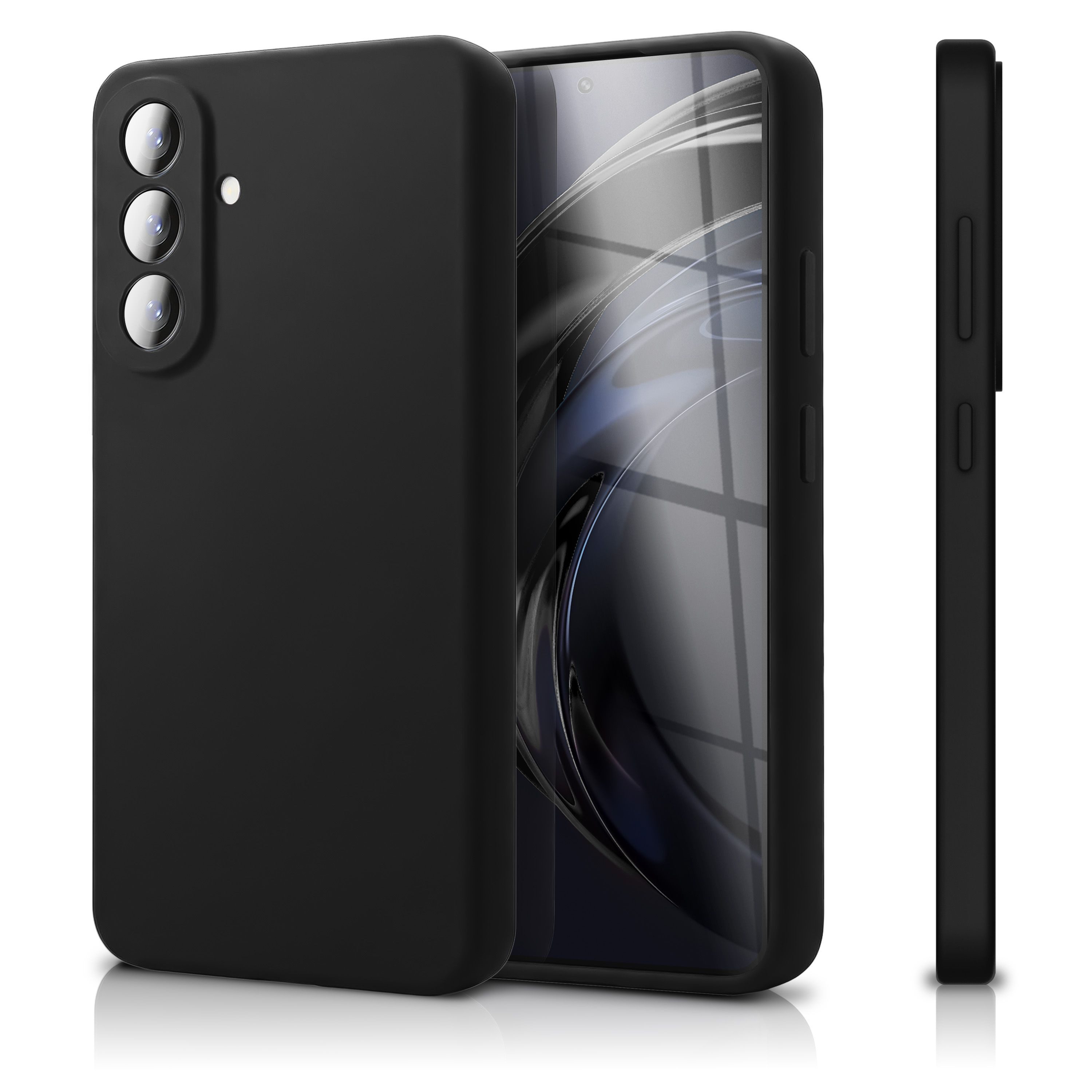 Nalia Smartphone-Hülle Samsung Galaxy A57, PHOENIX Case - Liquid Silikon, Mikrofaser & Kameraschutz