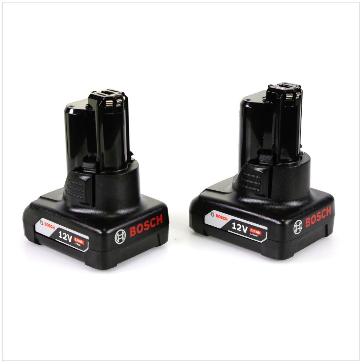Bosch Professional Akku Set 12 V mit 2x 6,0Ah Akku (1600A00X7M) Akkupacks