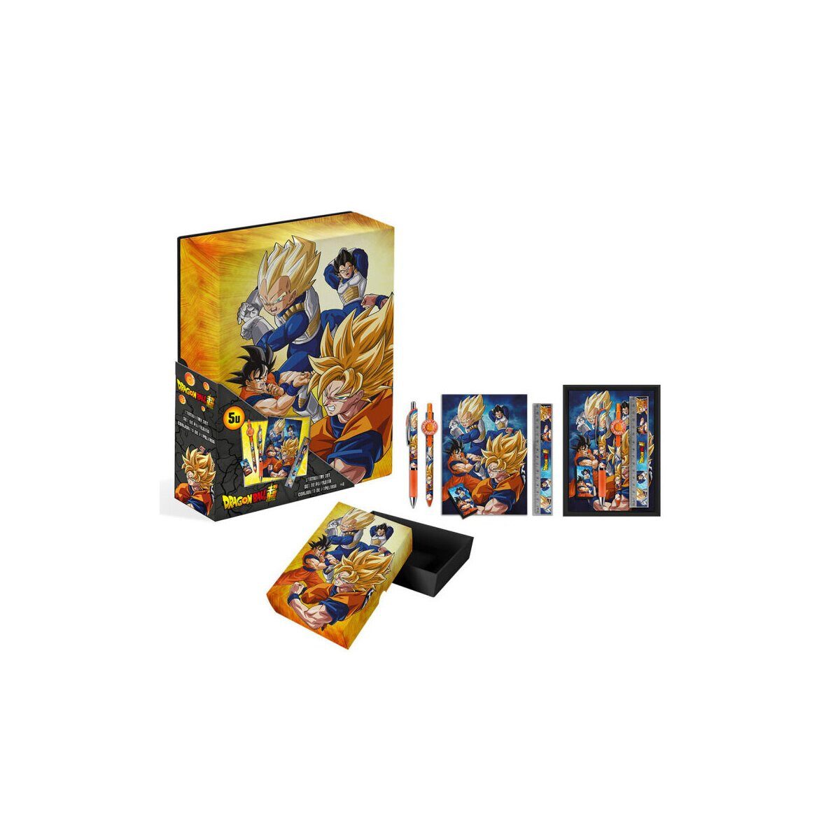 Dragon Ball Kreativset Dragon Ball 5-teiliges Канцелярские товарыset in Box – Für Fans