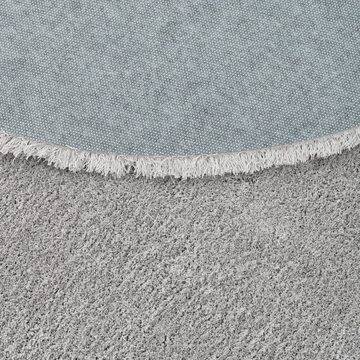 Hochflor-Teppich Luxus Hochflor Langflor Teppich Harmony Rund, Snapstyle, Rund, Höhe: 26 mm