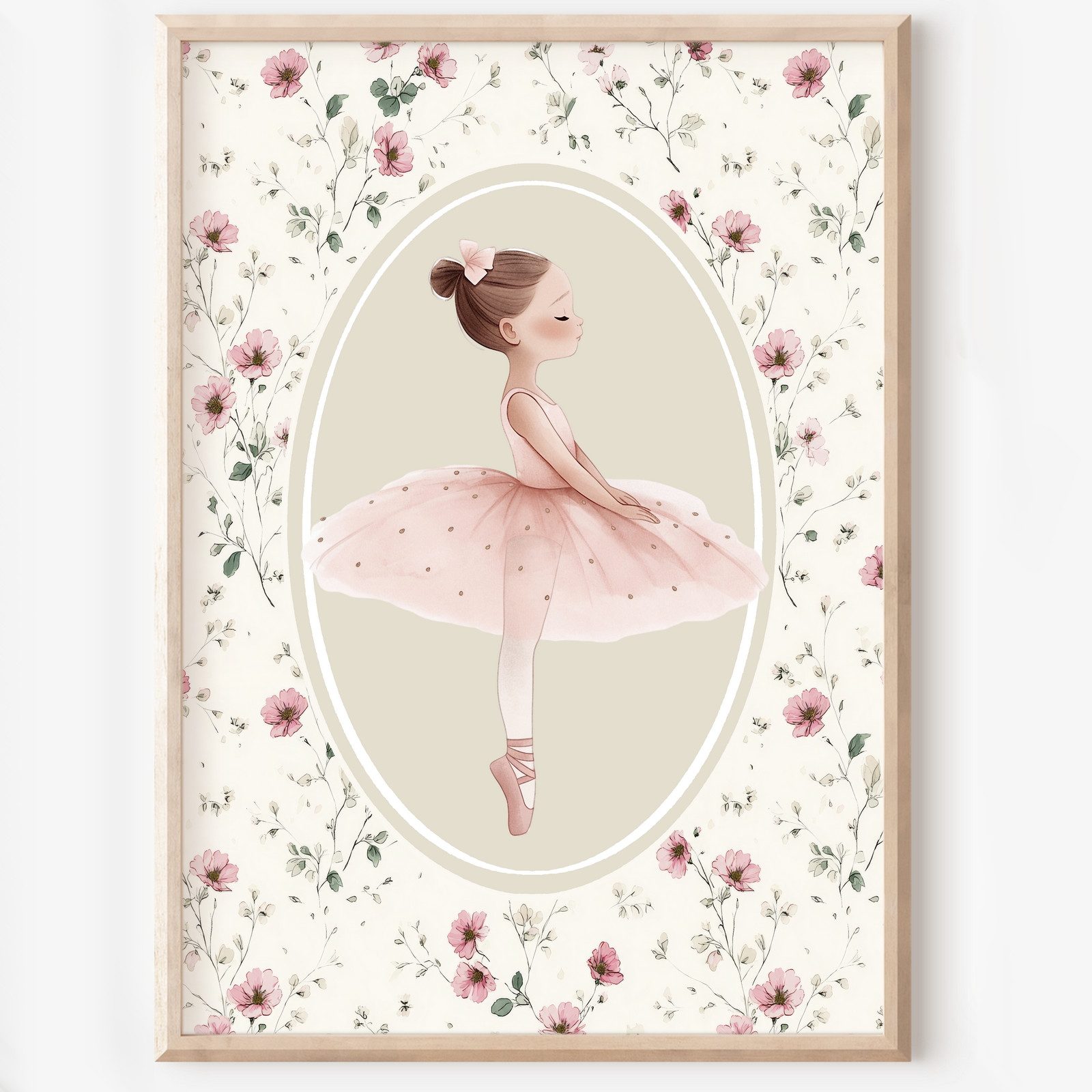 homestyle-accessoires Poster Kinderzimmer Bilderwand 6erSet Bilderset Babyzimmer BALLERINA BALLETT, - Ohne Bilderrahmen - Sorgfältige & sichere Verpackung