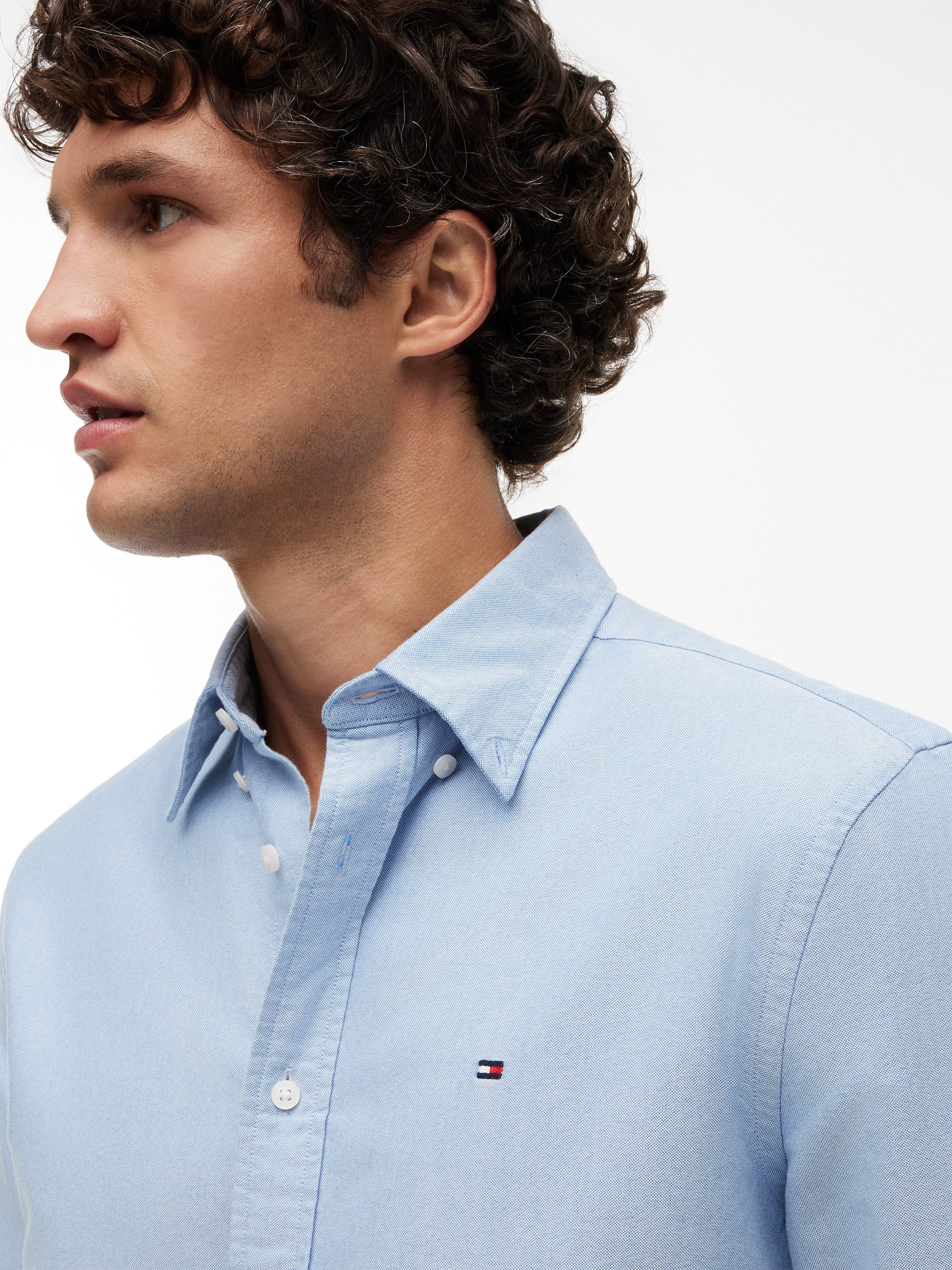 Tommy Hilfiger Langarmhemd SOLID HERITAGE OXFORD Regular Fit Regular Fit Oxford Casual