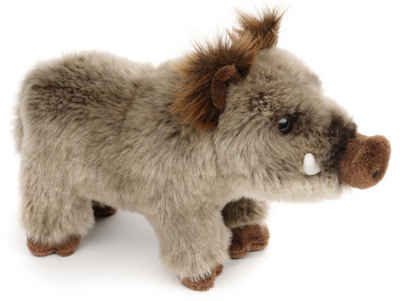 Uni-Toys Kuscheltier Wildschwein, stehend - 25 cm (Länge) - Plüsch, Plüschtier, zu 100 % recyceltes Füllmaterial
