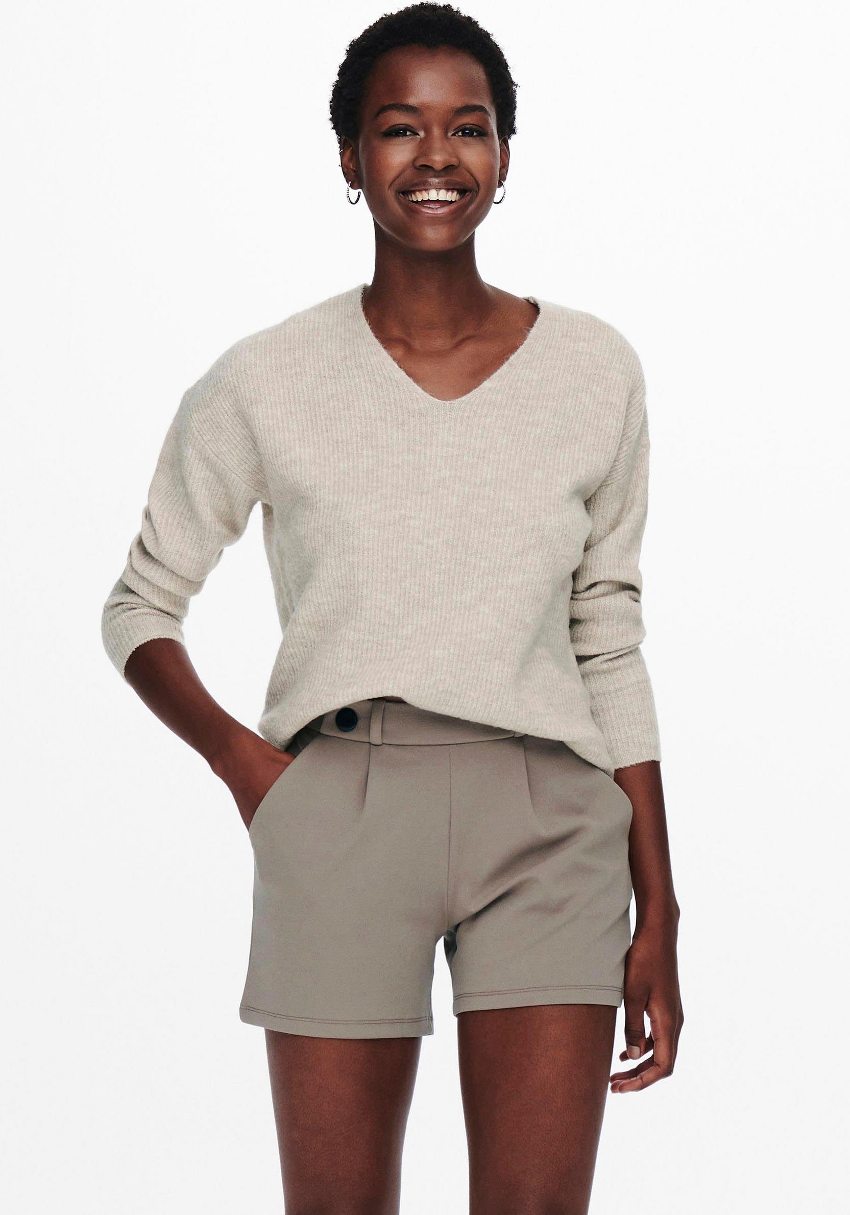Strickpullover ONLCAMILLA V-NECK L/S PULLOVER KNT NOOS