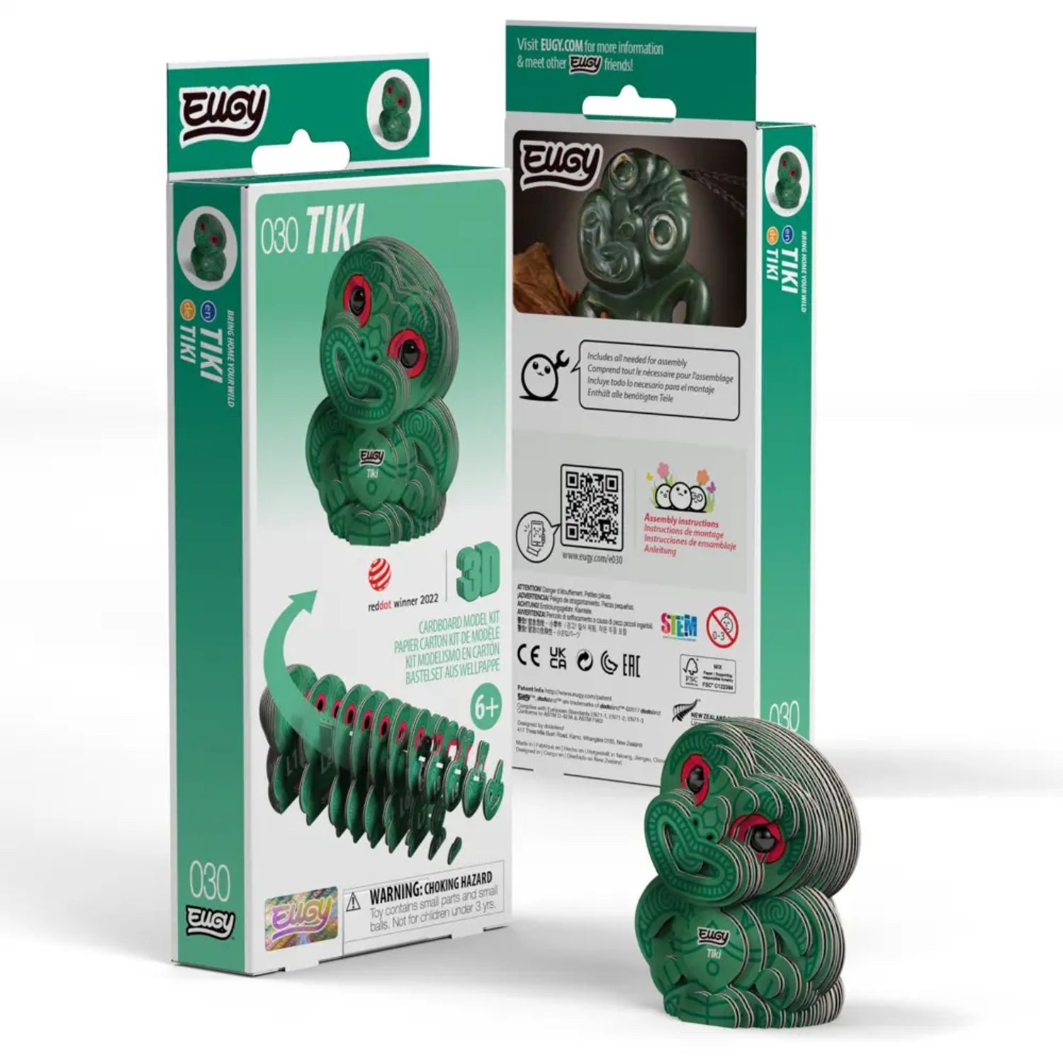 BrainBox Spiel EUGY - 3D Bastelset Tiki