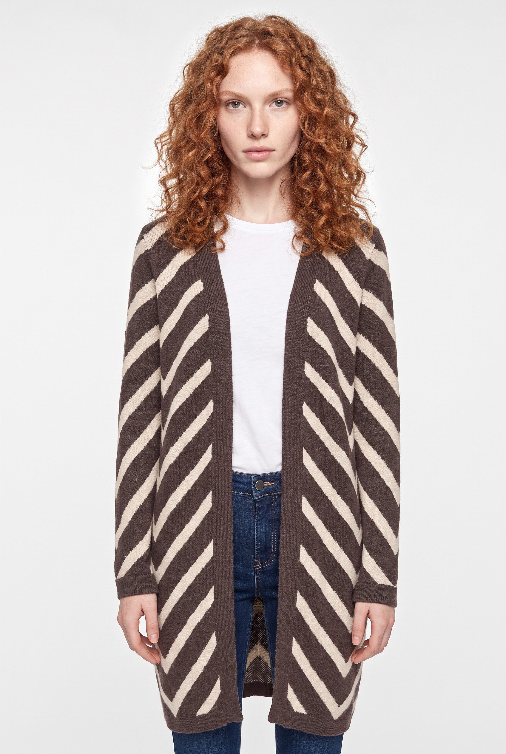 ONLY Strickjacke ONLELIZA LS OPEN CARDIGAN CS KNT Materialmix, regular fit