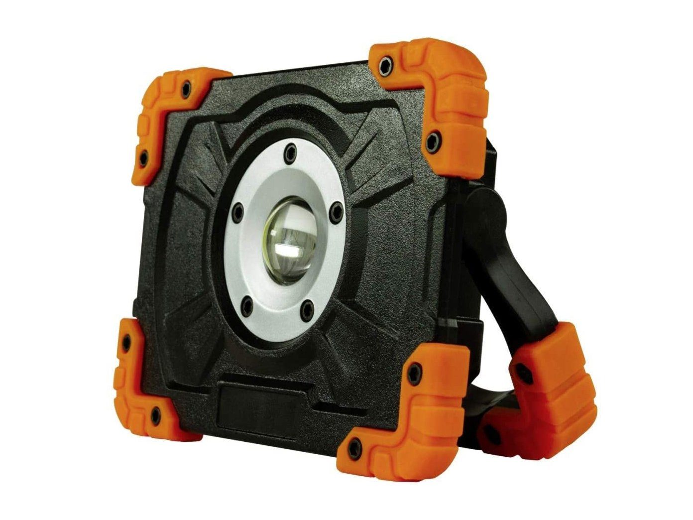 REV Handleuchte, LED Baustrahler USB Werkstattlampe mit Magnet, Akku Powerbank IP 44