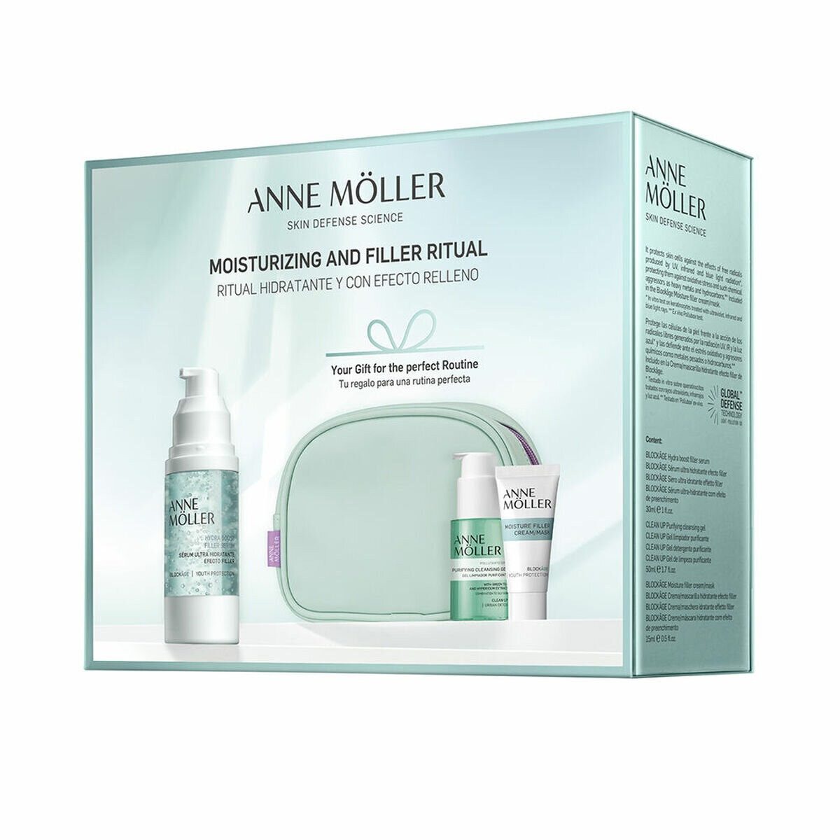 Anne Möller Gesichtspflege-Set BLOCKAGE RITUAL FEUCHTIGKEITSSPENDENDES UND FÜLLENDES EFFEKT-SET