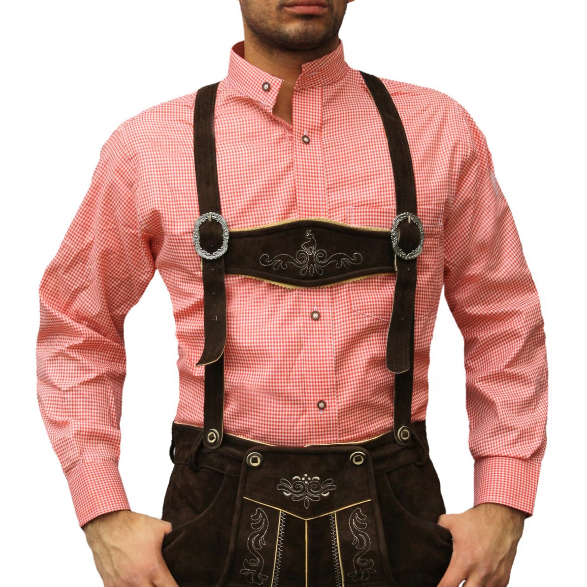 German Wear Trachtenhemd GW1203-SK Trachtenhemd mit Stehkragen für Trachten günstig online kaufen