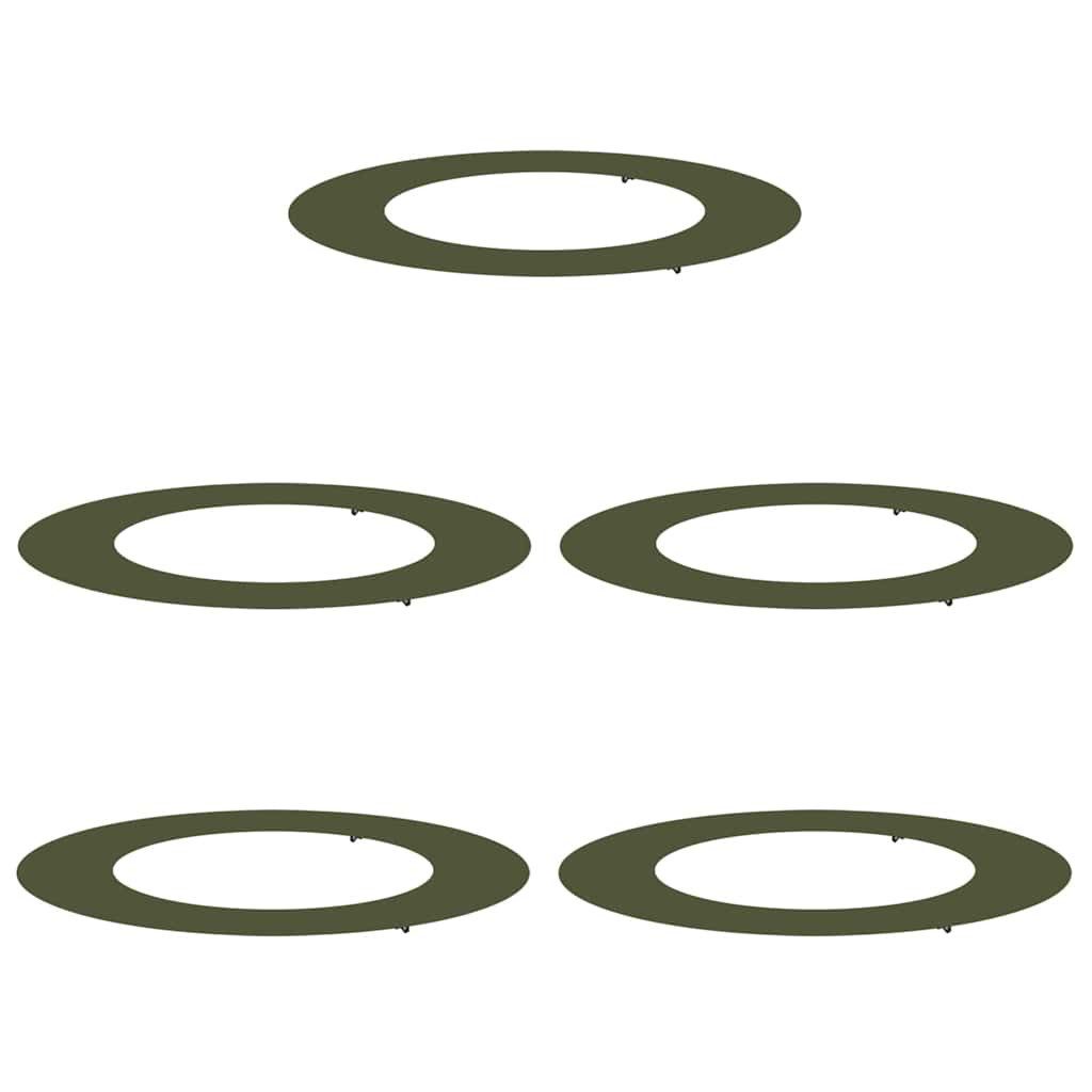 vidaXL Blumentopf Flache Baumringe 5 pcs günstig online kaufen