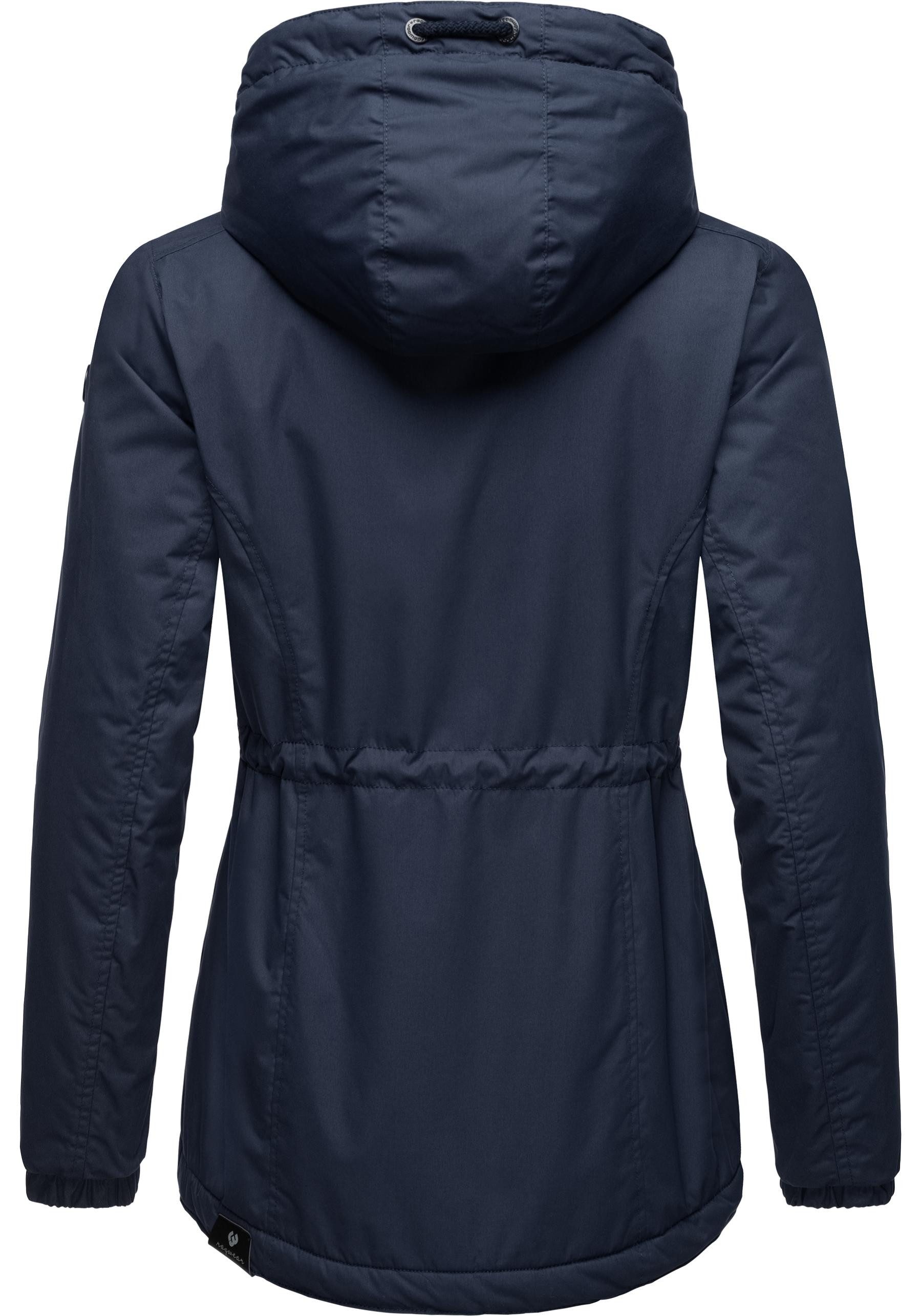 Ragwear Winterjacke Dankka Warm Wasserdichte weiche Damen Jacke für den Winter