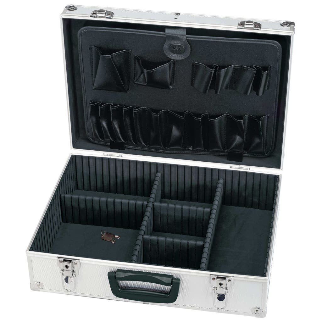 33×46×15 cm Draper Werkzeugbox Aluminium Werkzeugkoffer Schwarz Tools