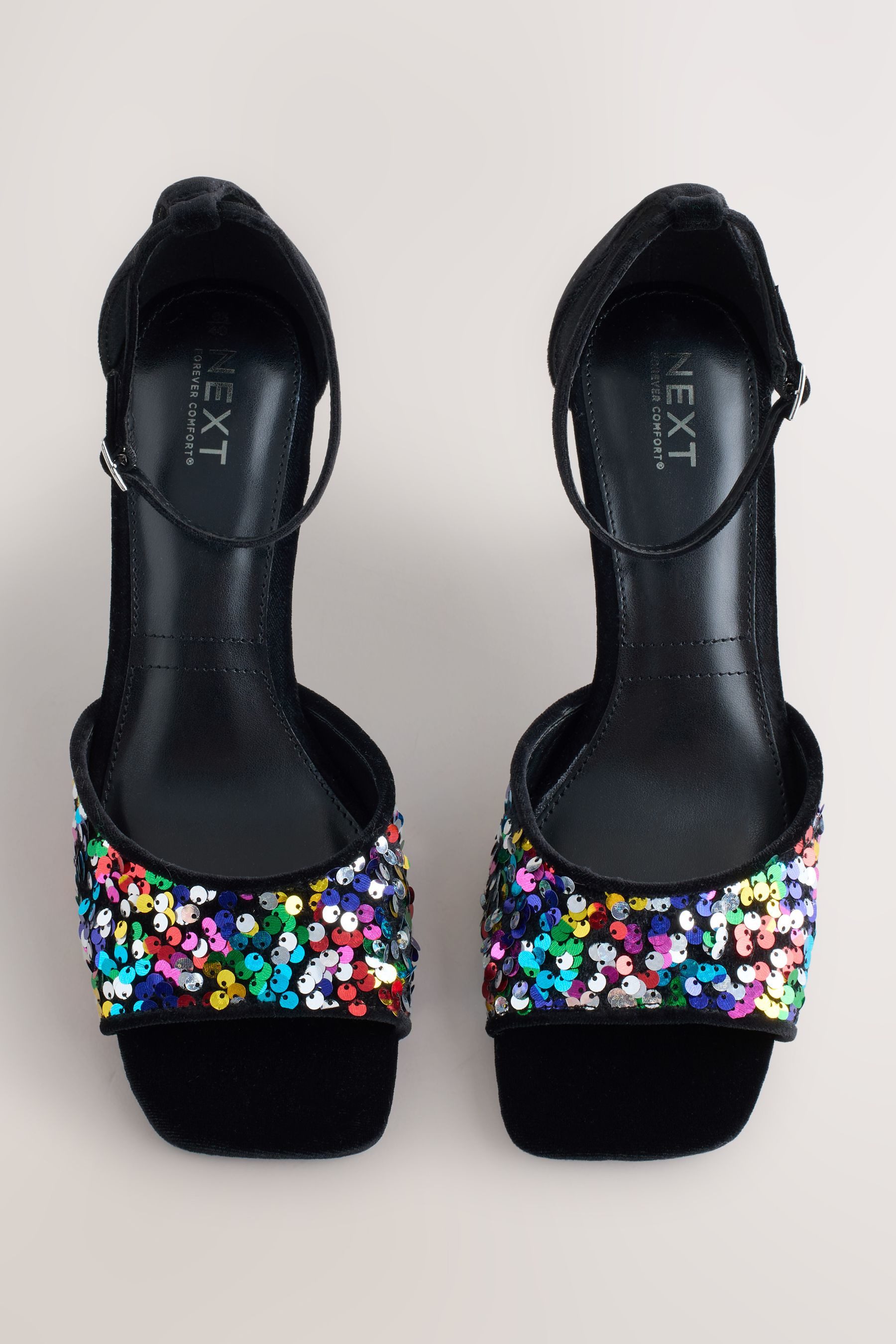 Next Forever Comfort® Sandaletten mit Pailletten High-Heel-Sandalette (1-tl günstig online kaufen