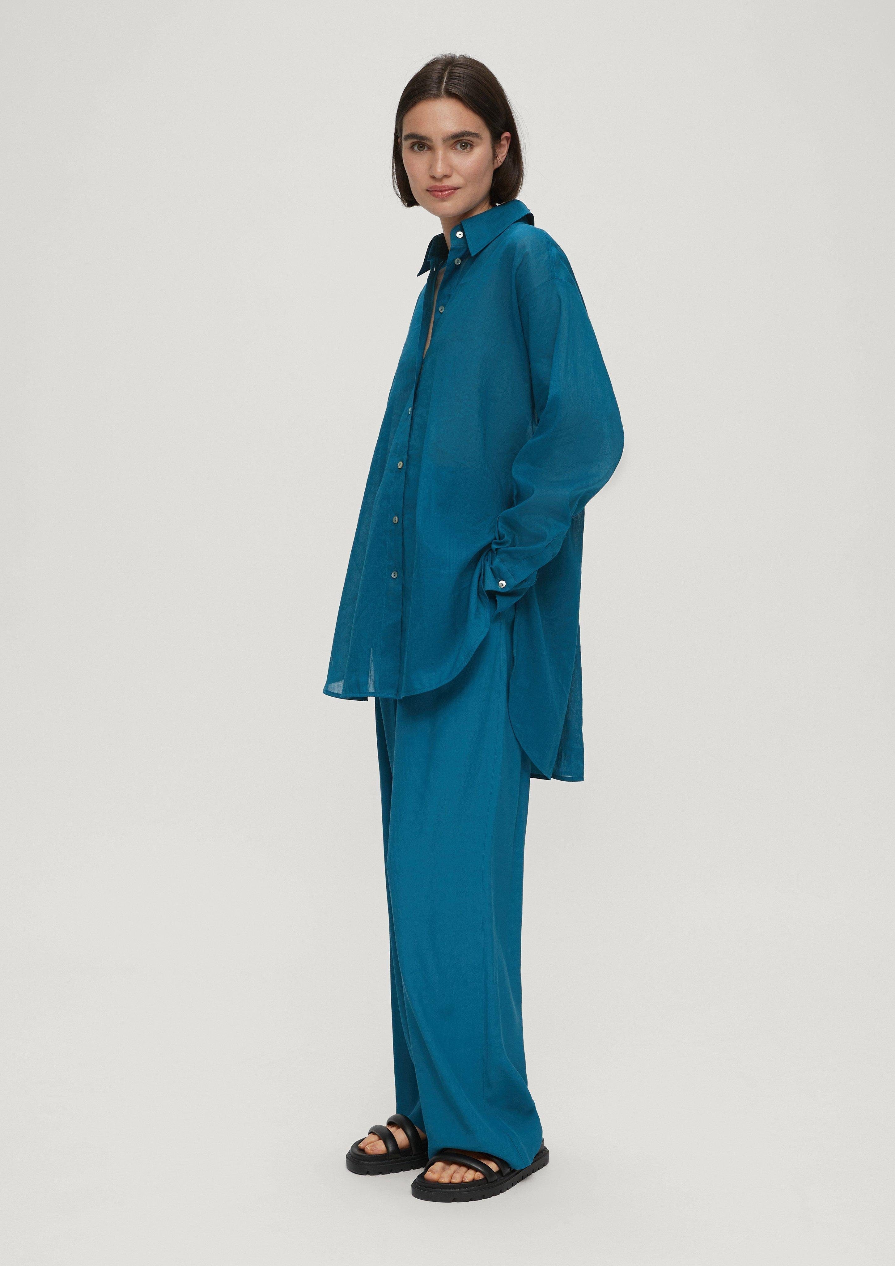 Langarmbluse Leichte Longbluse