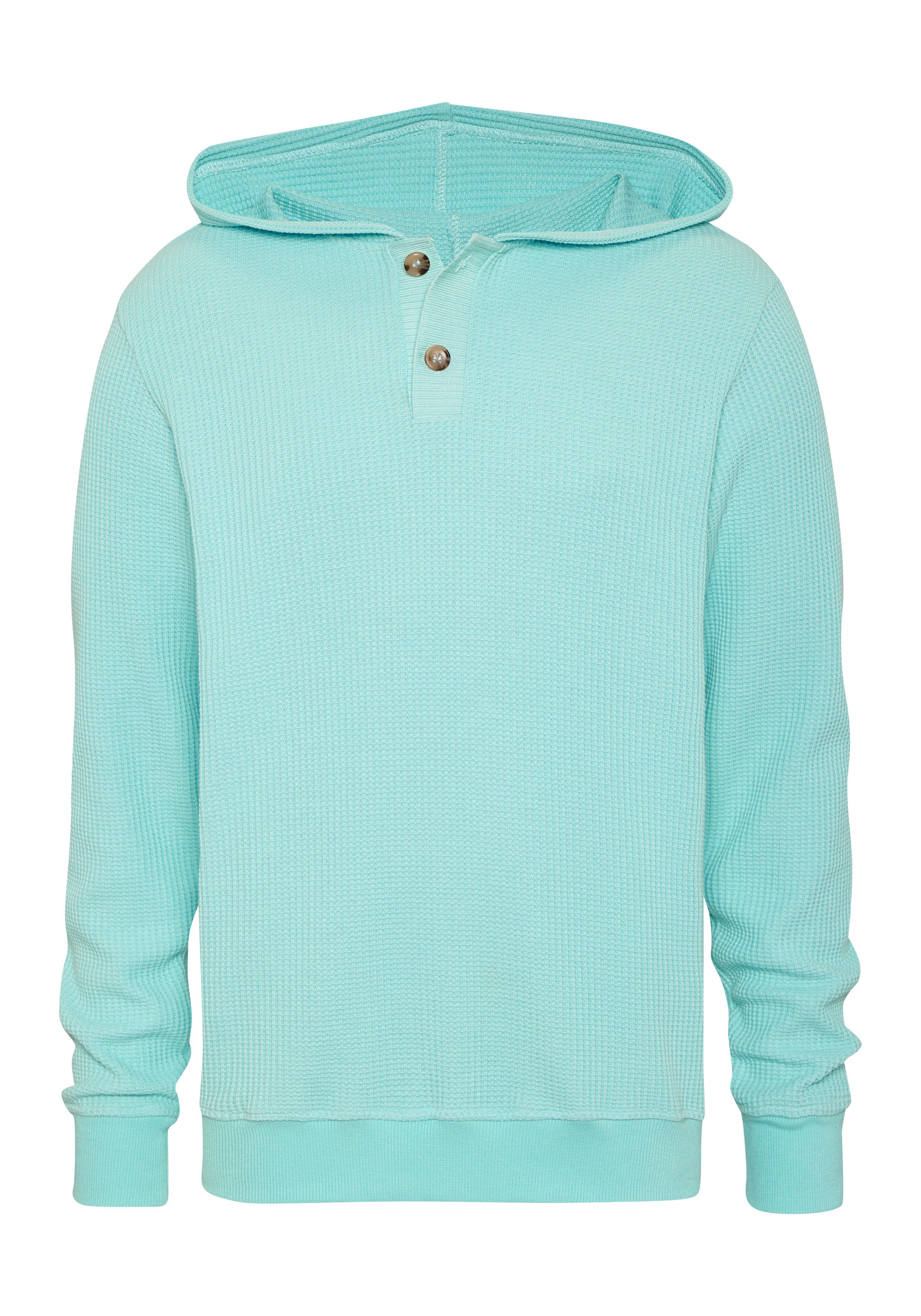 John Devin Hoodie, Strickhoodie - Kapuzenpulli aus Waffelstrick Sommerhoodie mit Knopfleiste. € 39,99, (€ 39,99 pro 1 Stk).
