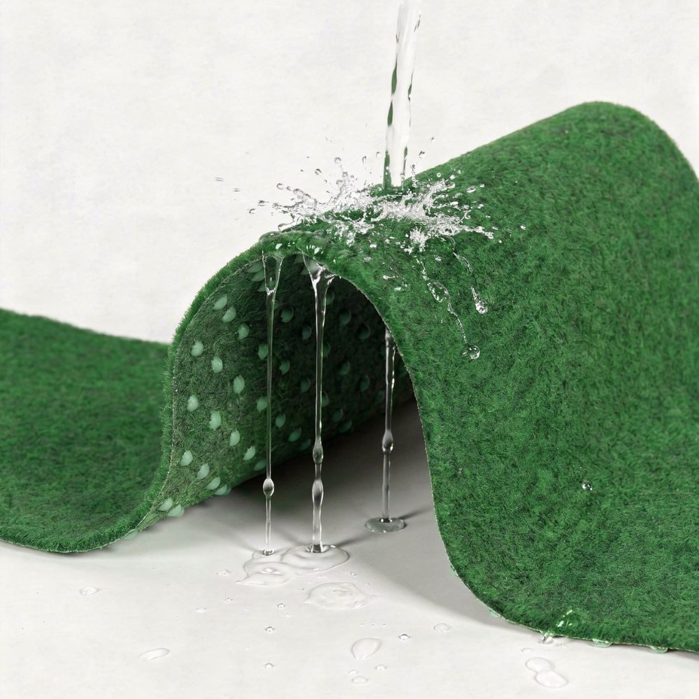 Mazovia Kunstrasen Mazovia Kunstrasen mit Noppen Grün Rasenteppich Meterware, 100 x 200 cm, witterungsbeständig