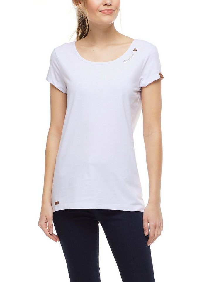 Ragwear T-Shirt Basic Damen Mint B white, Gr. XL