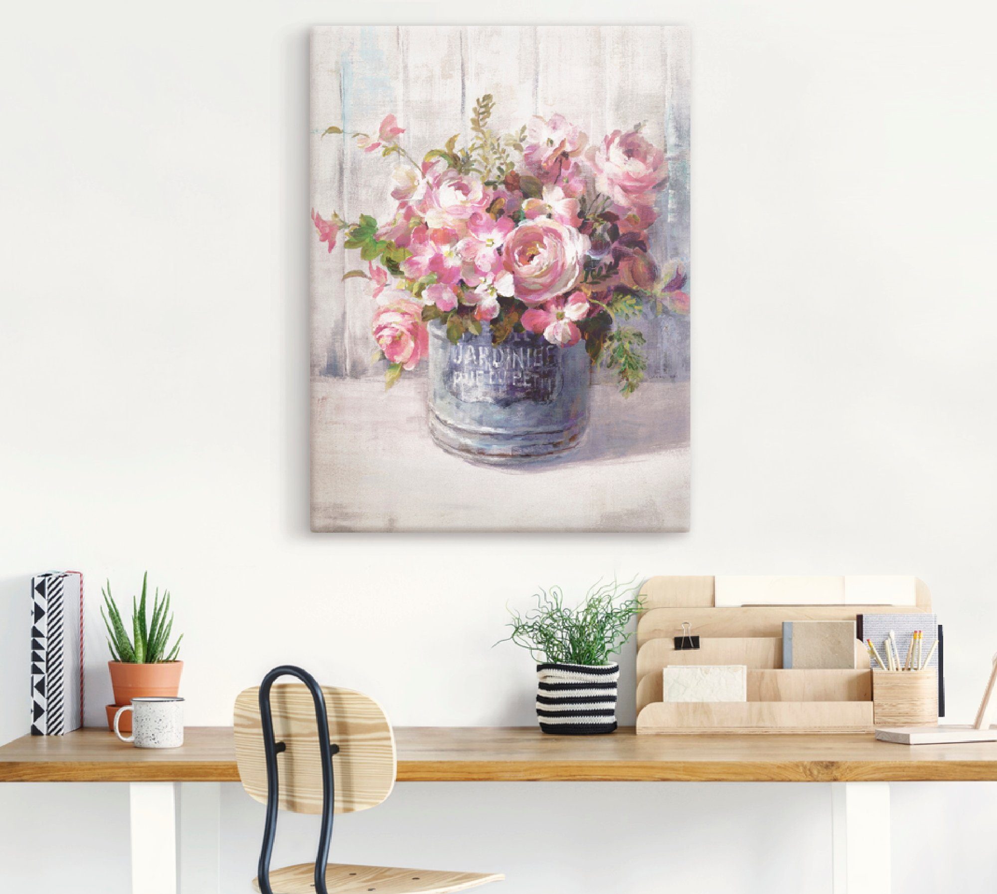 Artland Wandbild Gartenblumen I, Blumen (1 St), als Leinwandbild, Poster in verschied. Größen
