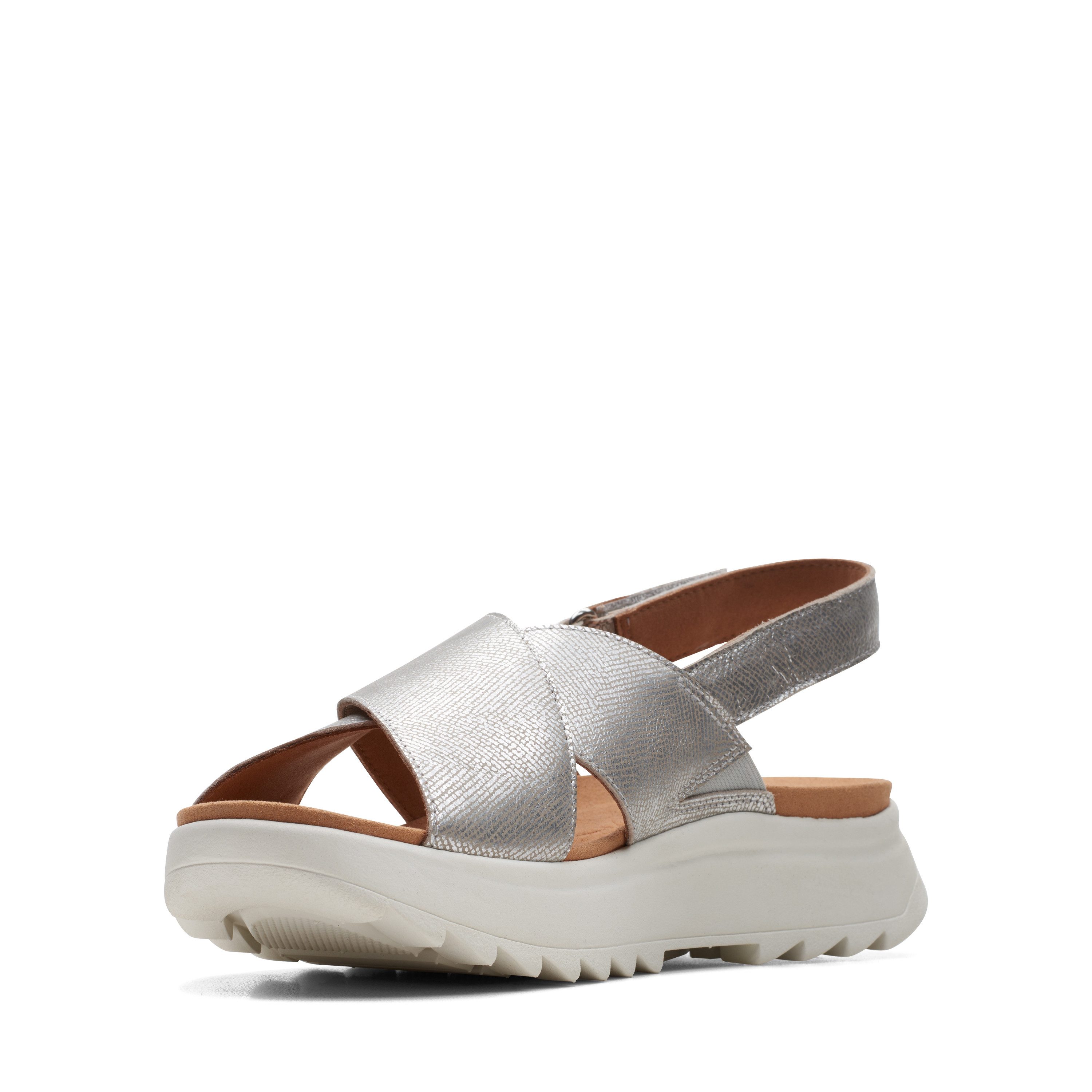 Clarks DashLite Wish Sandale, Plateausandale, Klettschuh günstig online kaufen