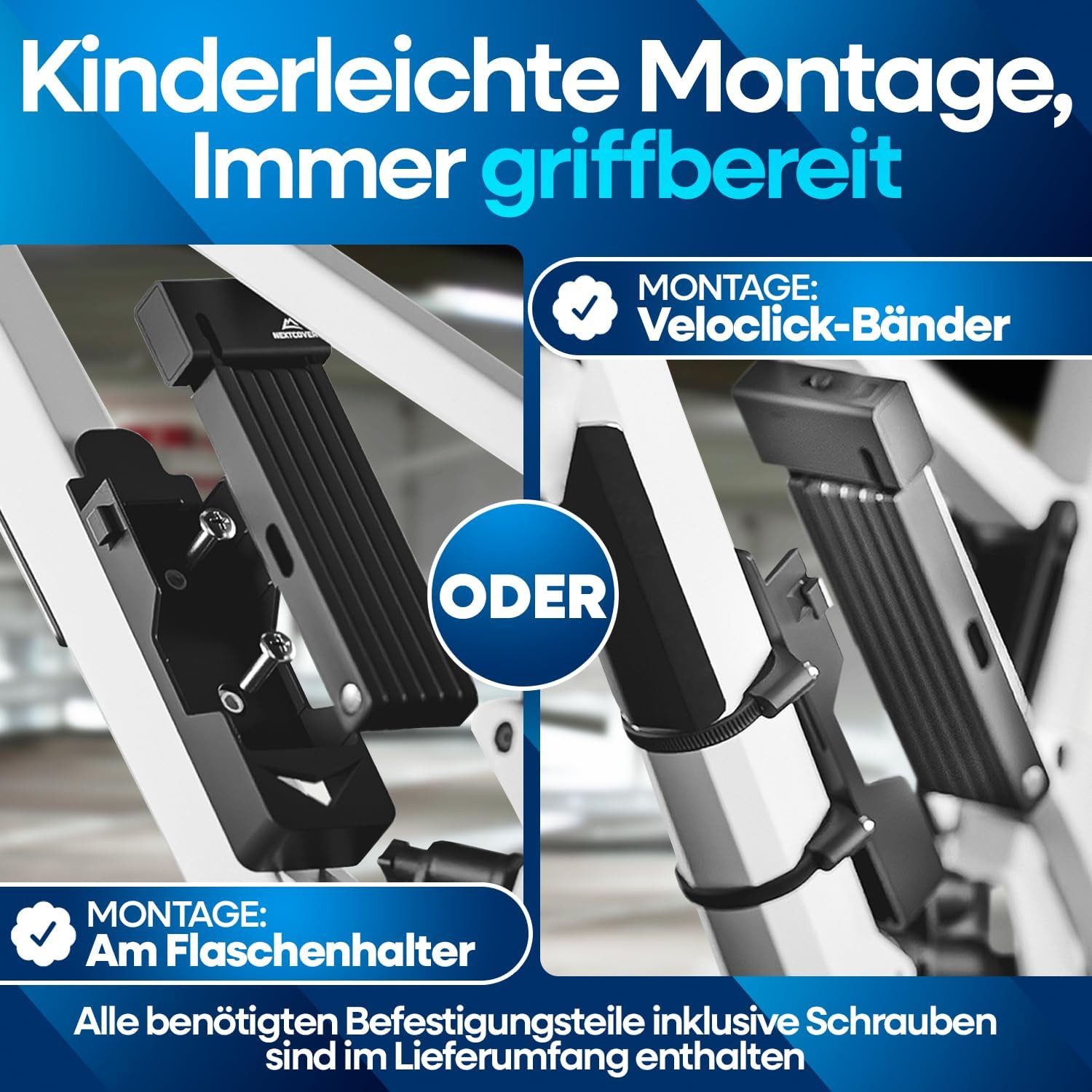 Nextcover Folding Lock NEXTCOVER® Folding Bicycle Lock with SteelSecure Technology