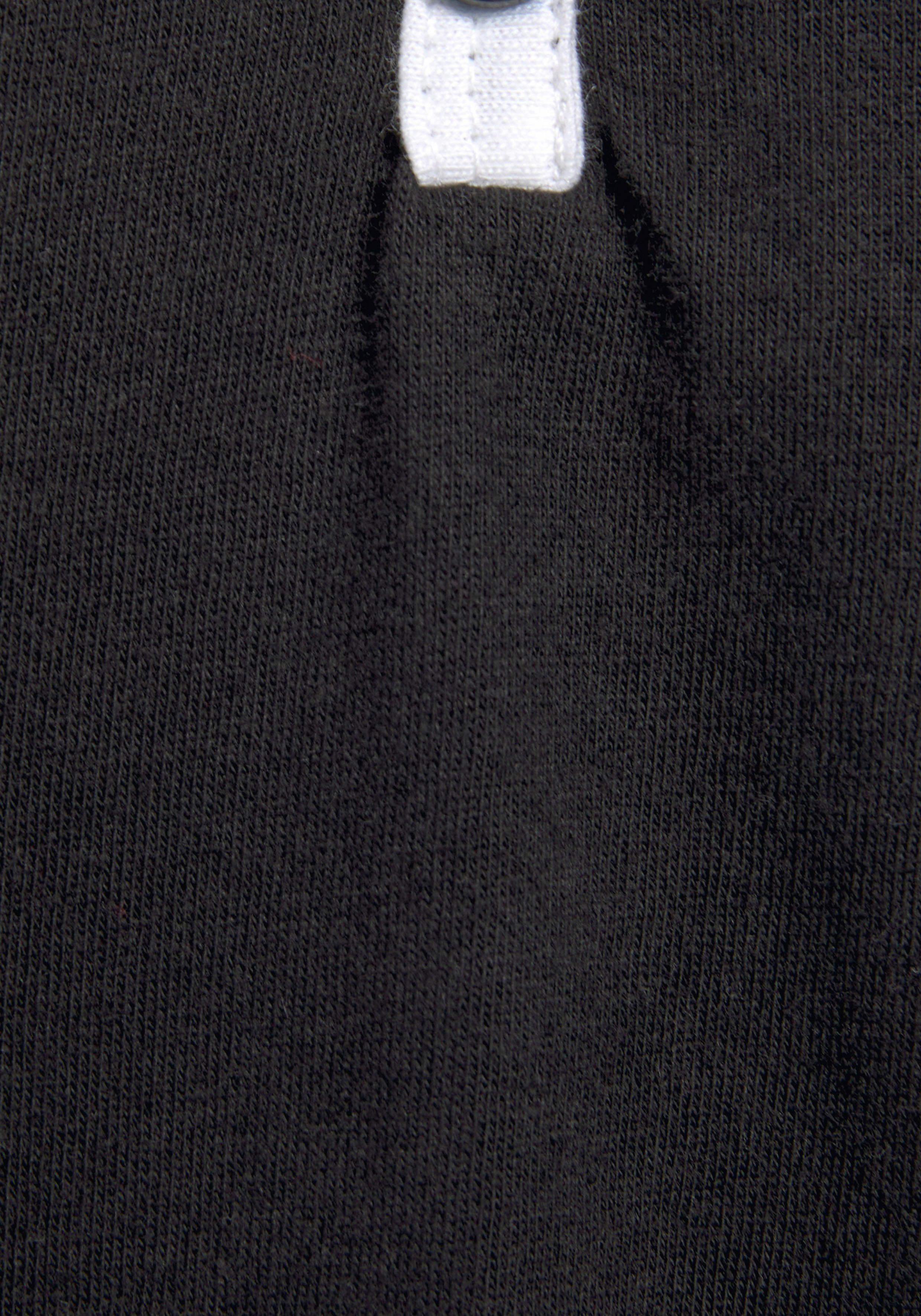 Vivance Dreams Pyjamaoberteil mit Paspel und kurzer Zier-Knopfleiste