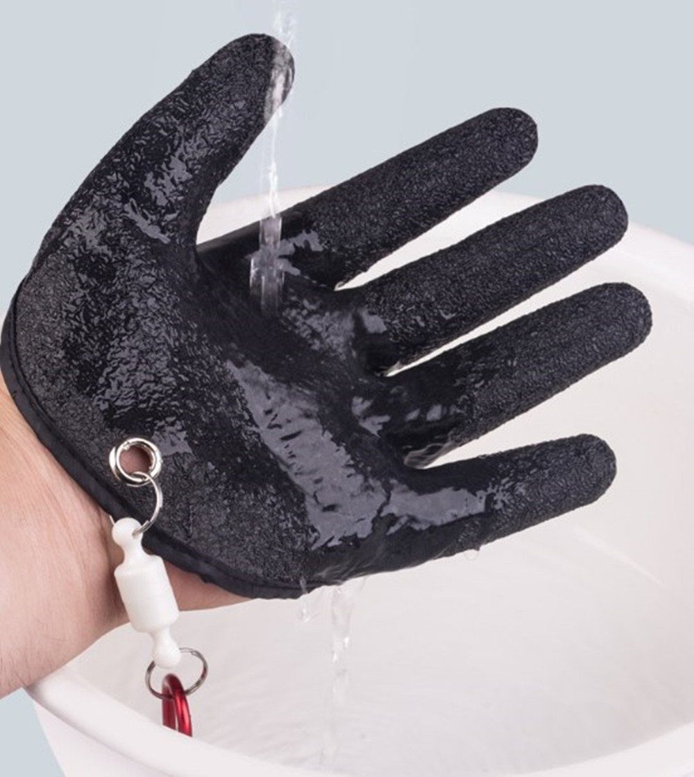 XDeer Wasserdicht Multisporthandschuhe Bissfest Angelhandschuhe,Raubfisch Paar Stichfeste Schnitt Handschuhe, 1 Wasserdichte - mit Anti Angelhandschuh,Wasserdichte