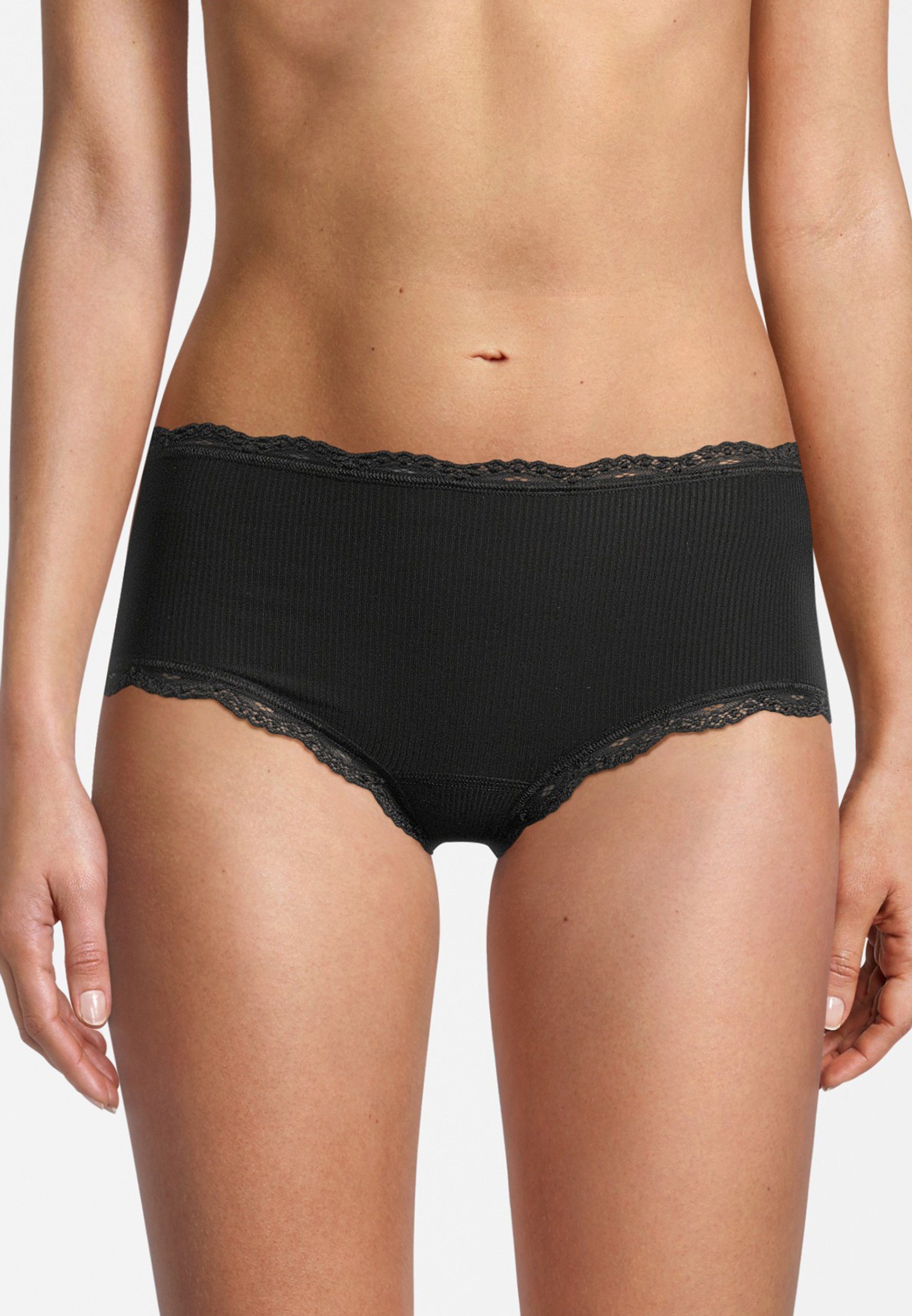 Nina Von C. Hipster 3er Pack Body & Soul (Spar-Set, 3-St) Hipster - Blickdicht - Dekorative Spitzenabschlüsse in Häkeloptik