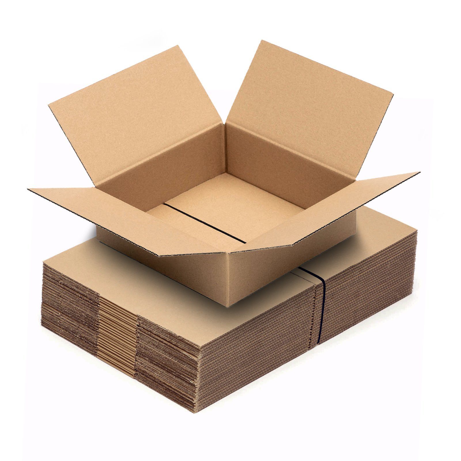 ARLI Versandkarton 80x Faltkarton 280 x 280 x 80 mm, 1 wellig Paket Karton Faltschachtel